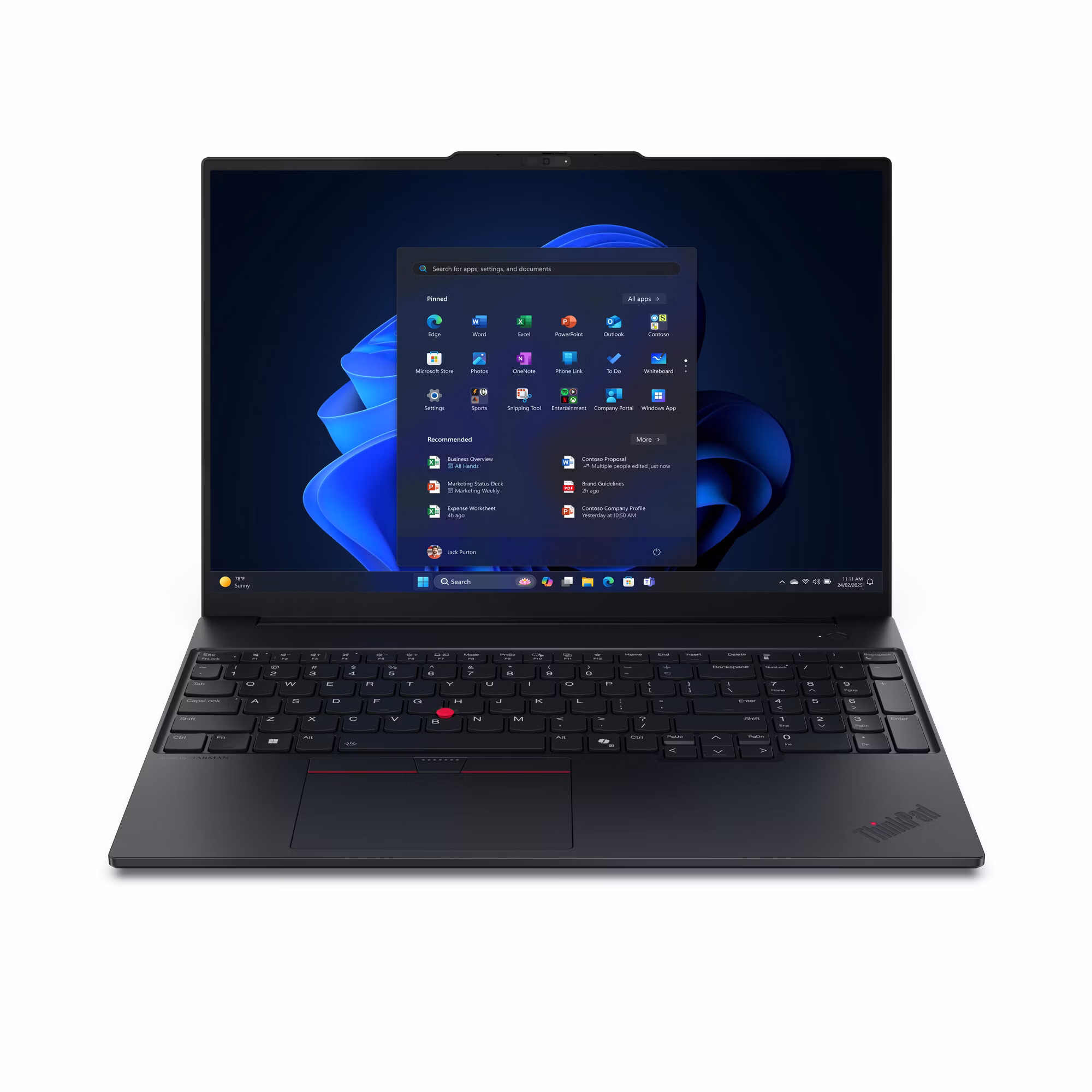 Lenovo ThinkPad E16 Gen 3 (Intel) Intel Core Ultra 5 225U Laptop 40.6 cm (16") WQXGA 16 GB DDR5-SDRAM 512 GB SSD Wi-Fi 6E (802.11ax) Windows 11 Pro English Black