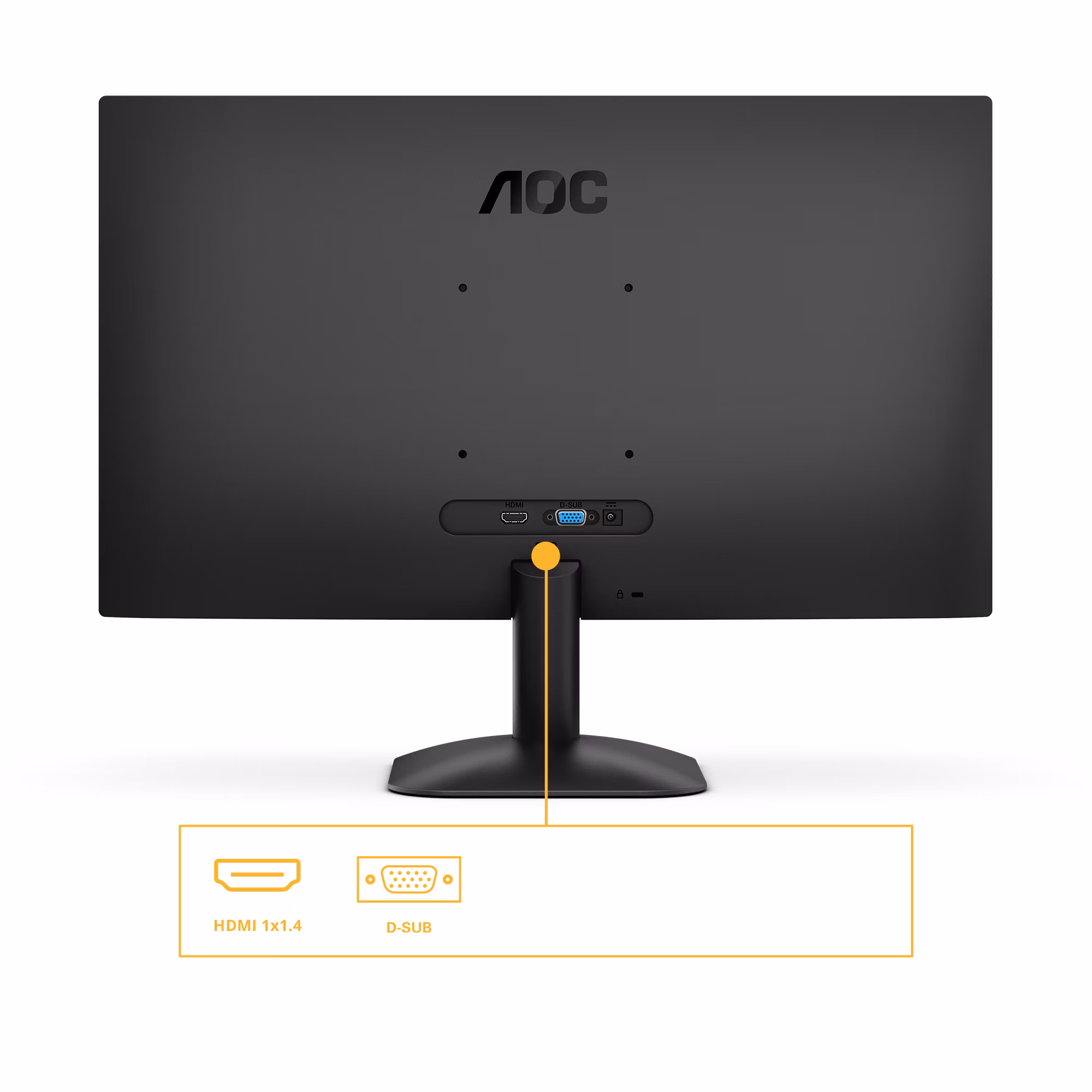 Monitor AOC 24B31H LED 23" FullHD IPS 120Hz Nero 3 Monitor AOC 24B31H LED 23" FullHD IPS 120Hz Nero - immagine 3