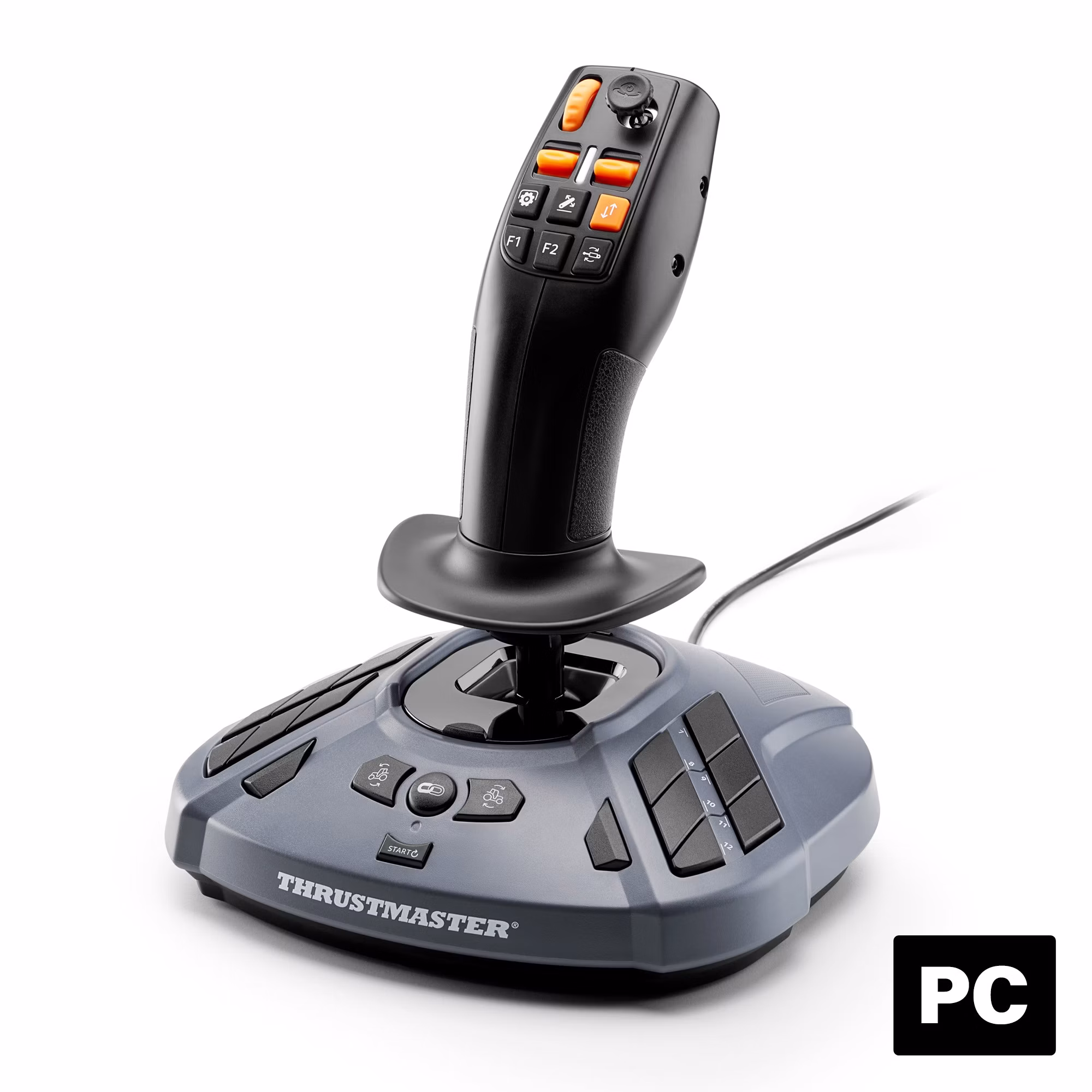 Simulatori di volo Thrustmaster SimTask FarmStick Joystick nero blu grigio