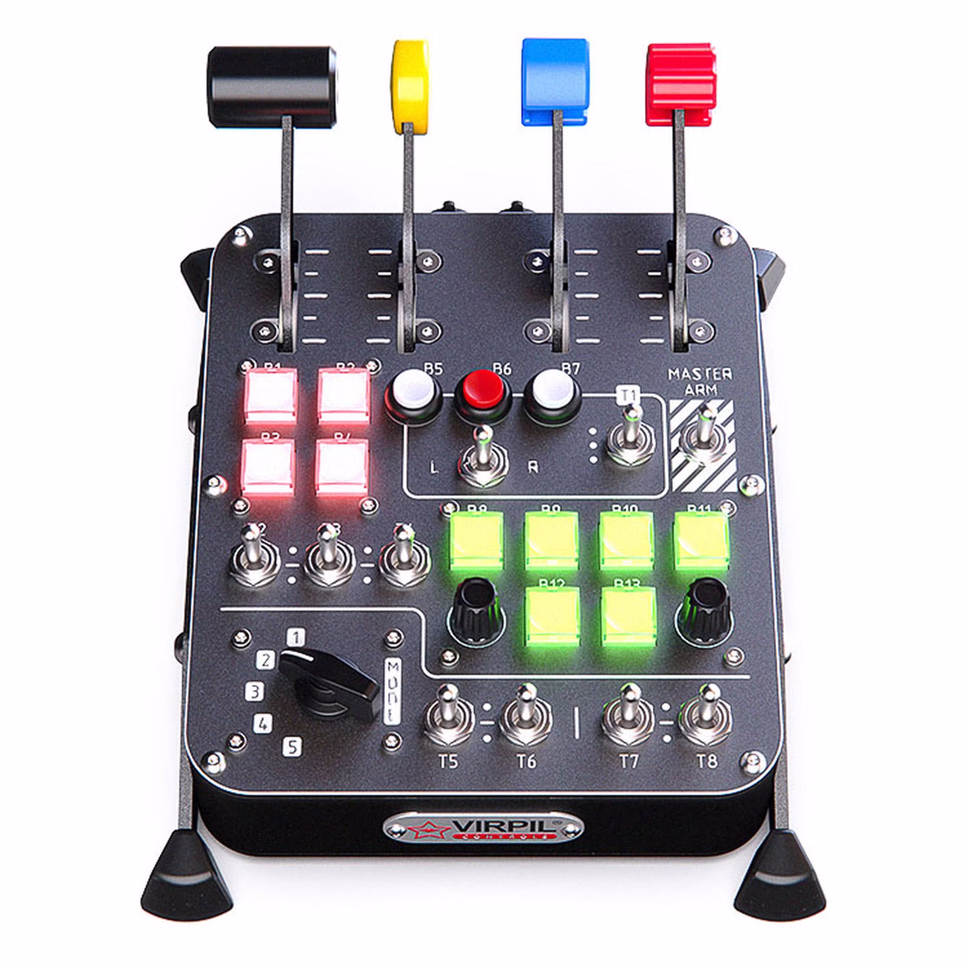 Simulatori di volo Virpil Controls Universal Control Panel 3 RGB 30 controlli nero