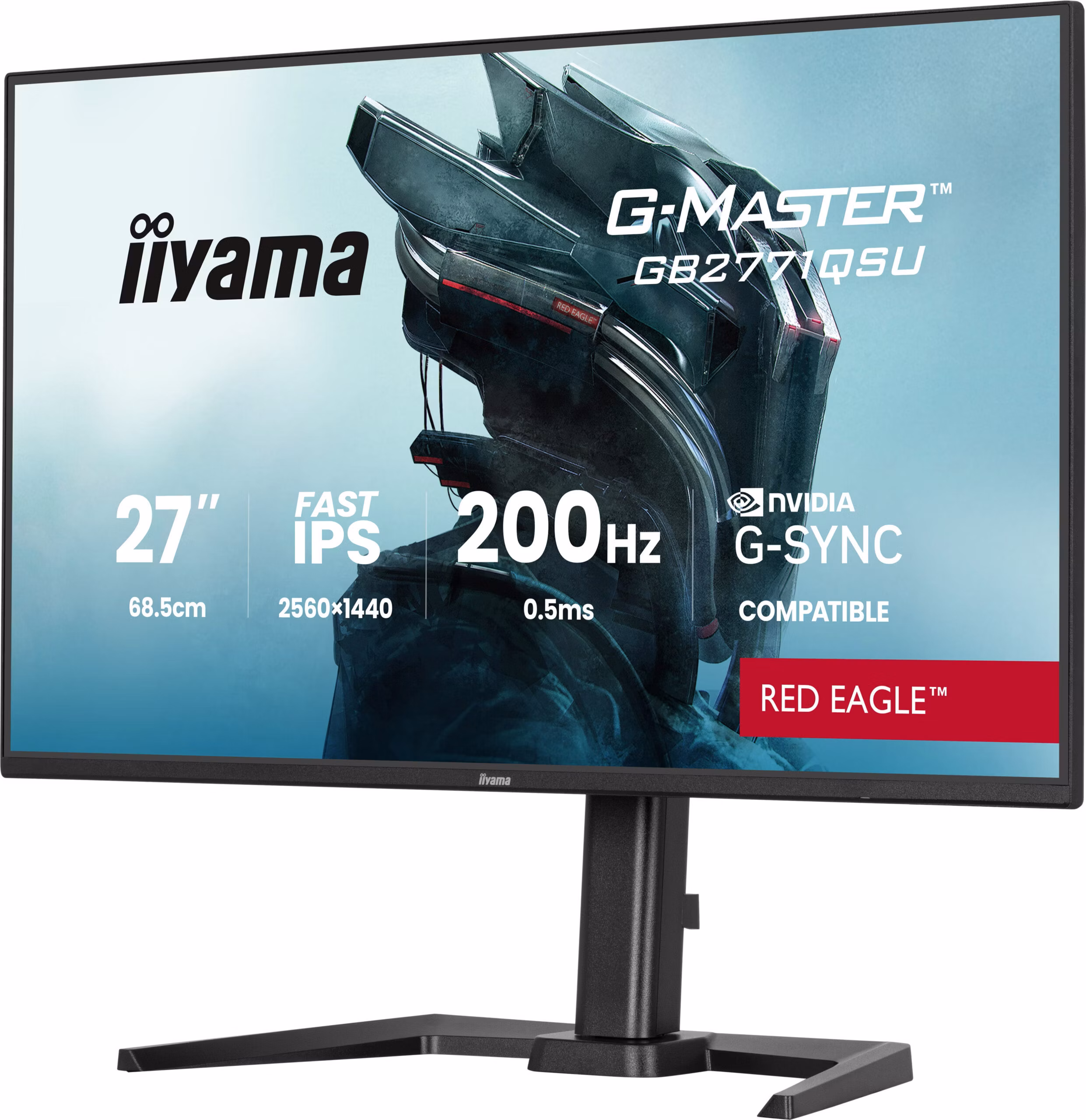 Monitor iiyama G-MASTER GB2771QSU-B1 27" 2560 x 1440 Pixel Wide Quad HD Nero 3 Monitor iiyama G-MASTER GB2771QSU-B1 27" 2560 x 1440 Pixel Wide Quad HD Nero - immagine 3