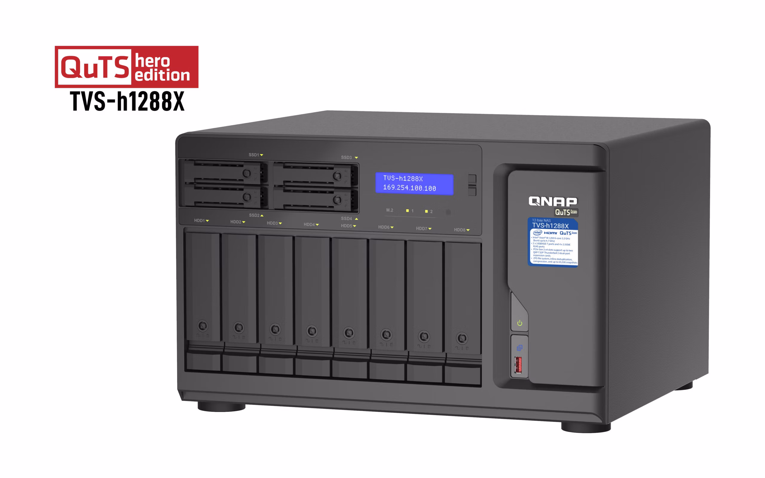Nas QNAP TVS-h1288X-W1250-16G 5 Nas QNAP TVS-h1288X-W1250-16G - immagine 5