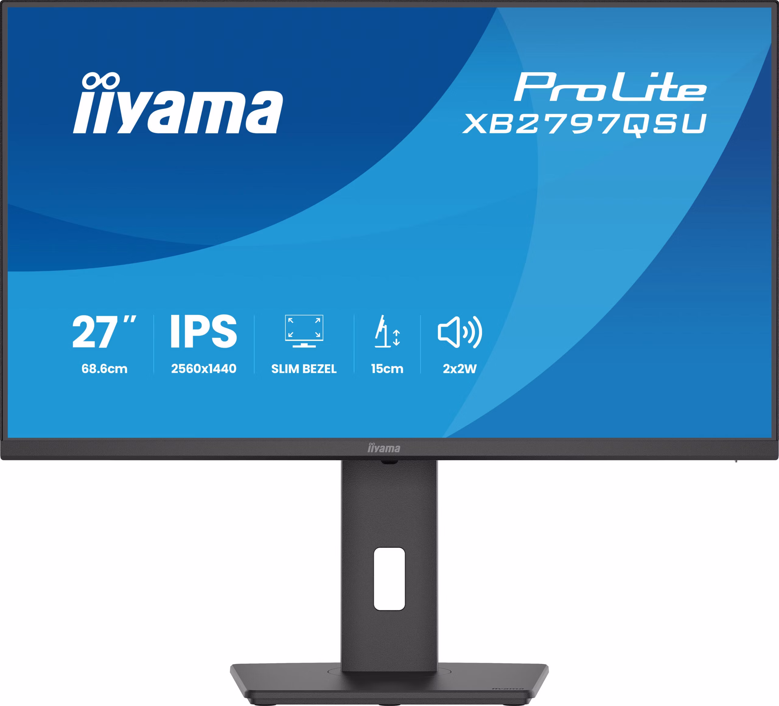 Monitor iiyama ProLite XB2797QSU-B1 27" 2560 x 1440 Pixel Quad HD LED Nero 3 Monitor iiyama ProLite XB2797QSU-B1 27" 2560 x 1440 Pixel Quad HD LED Nero - immagine 3
