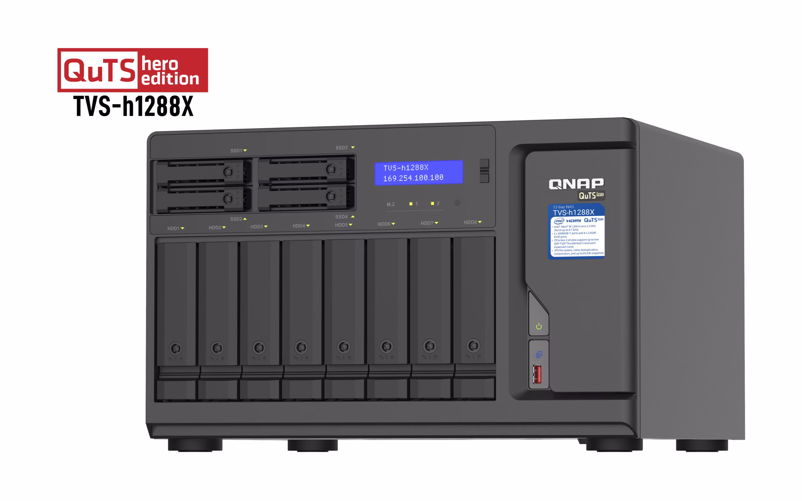 Nas QNAP TVS-h1288X-W1250-16G 6 Nas QNAP TVS-h1288X-W1250-16G - immagine 6