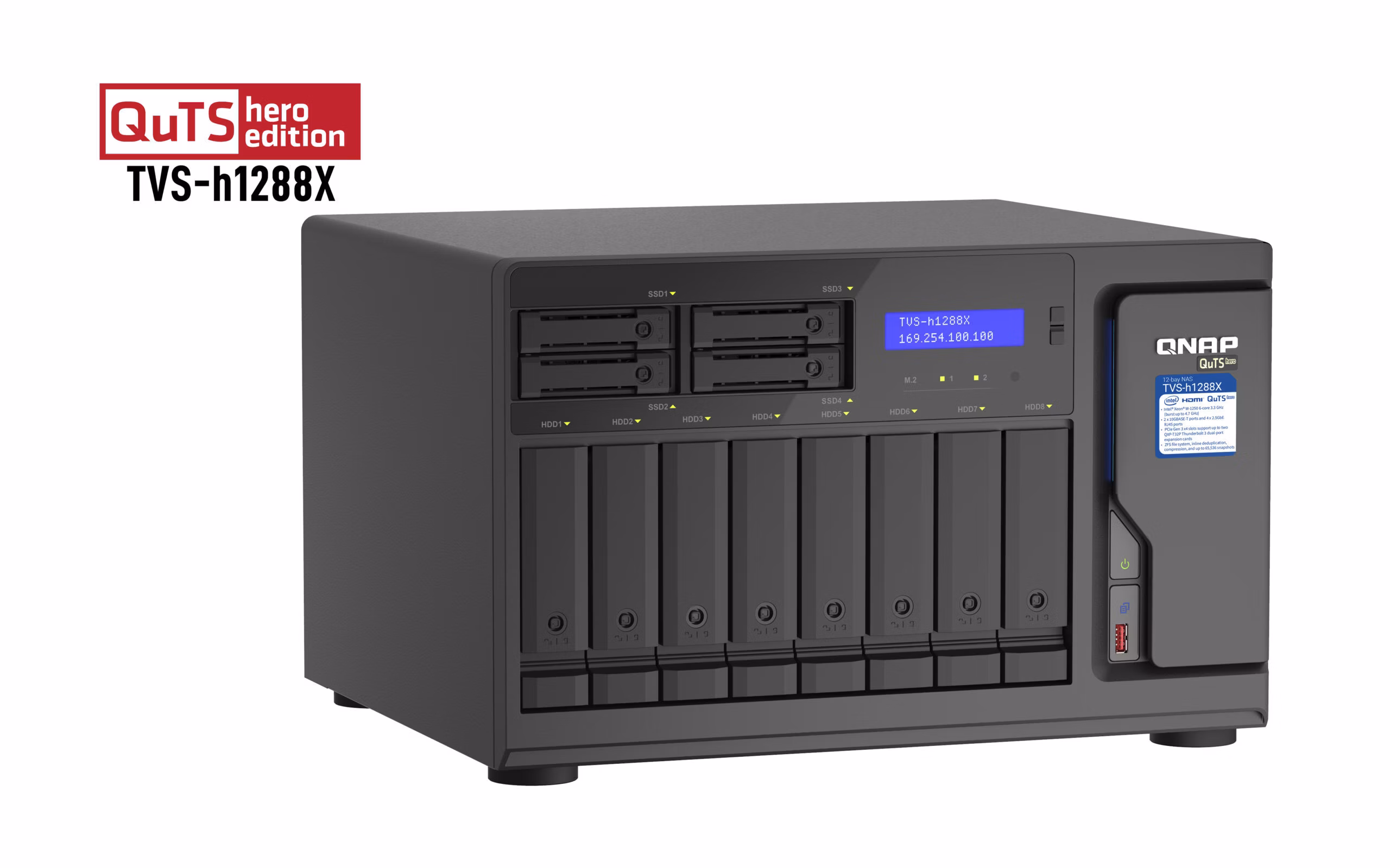 Nas QNAP TVS-h1288X-W1250-16G 3 Nas QNAP TVS-h1288X-W1250-16G - immagine 3