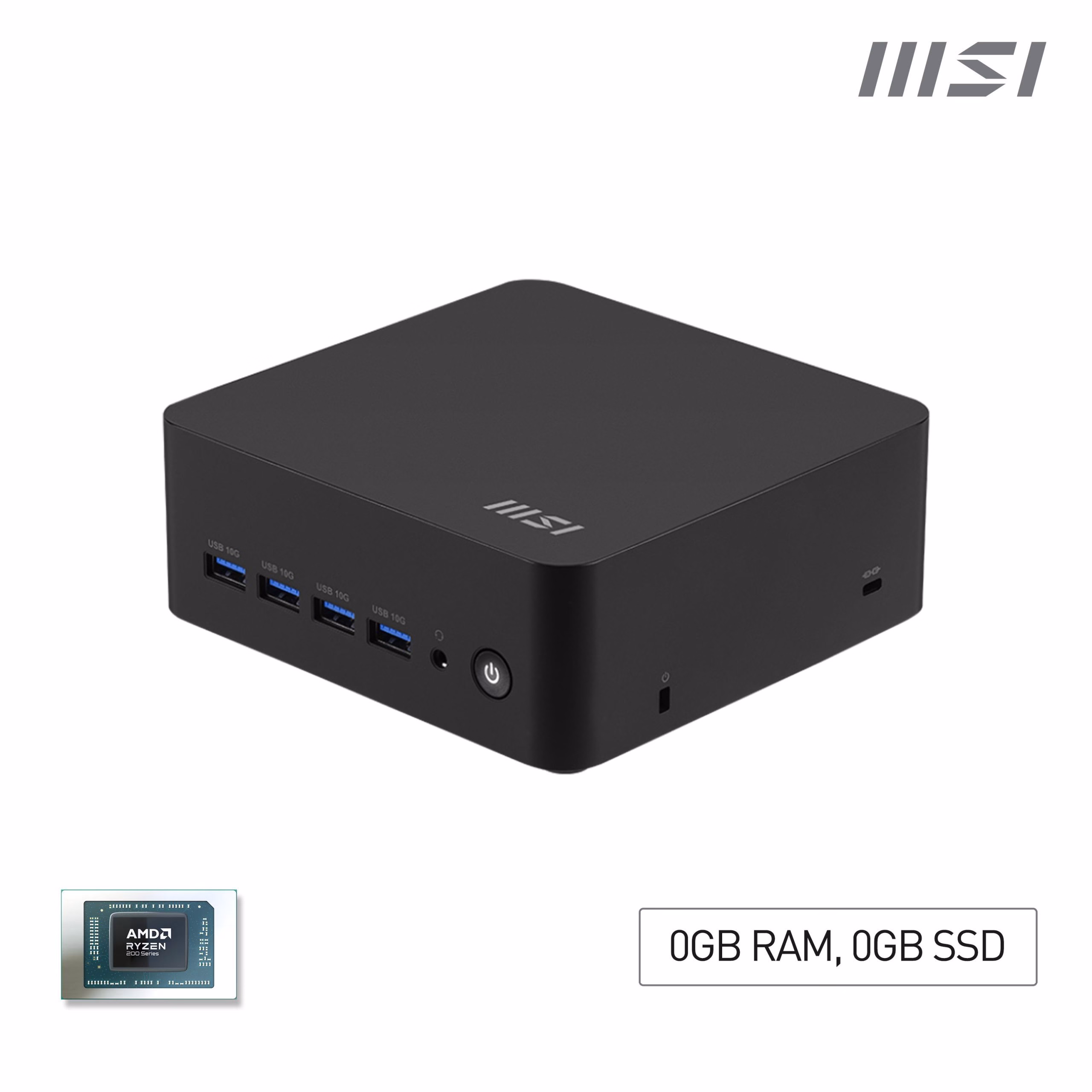 PC MSI CUBI 5 AMD R7 BB NO HDD/RAM R7-8845HS WIFI H/D VESA