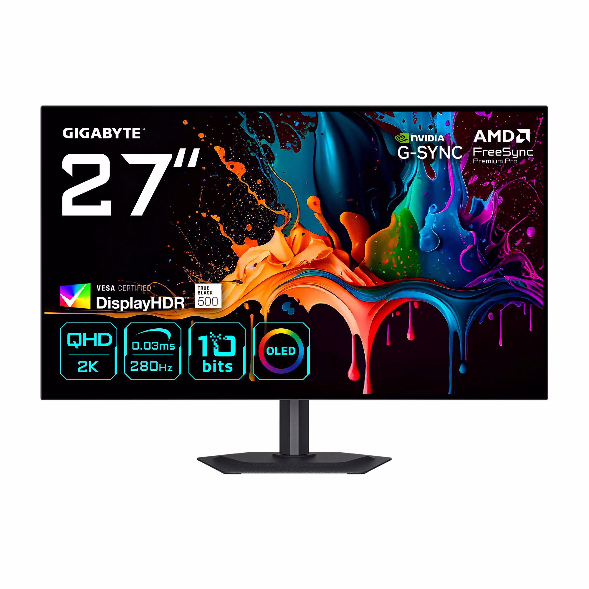 Monitor GIGABYTE MO27Q28G Monitor Gaming OLED 27" QHD 2560 x 1440 280Hz