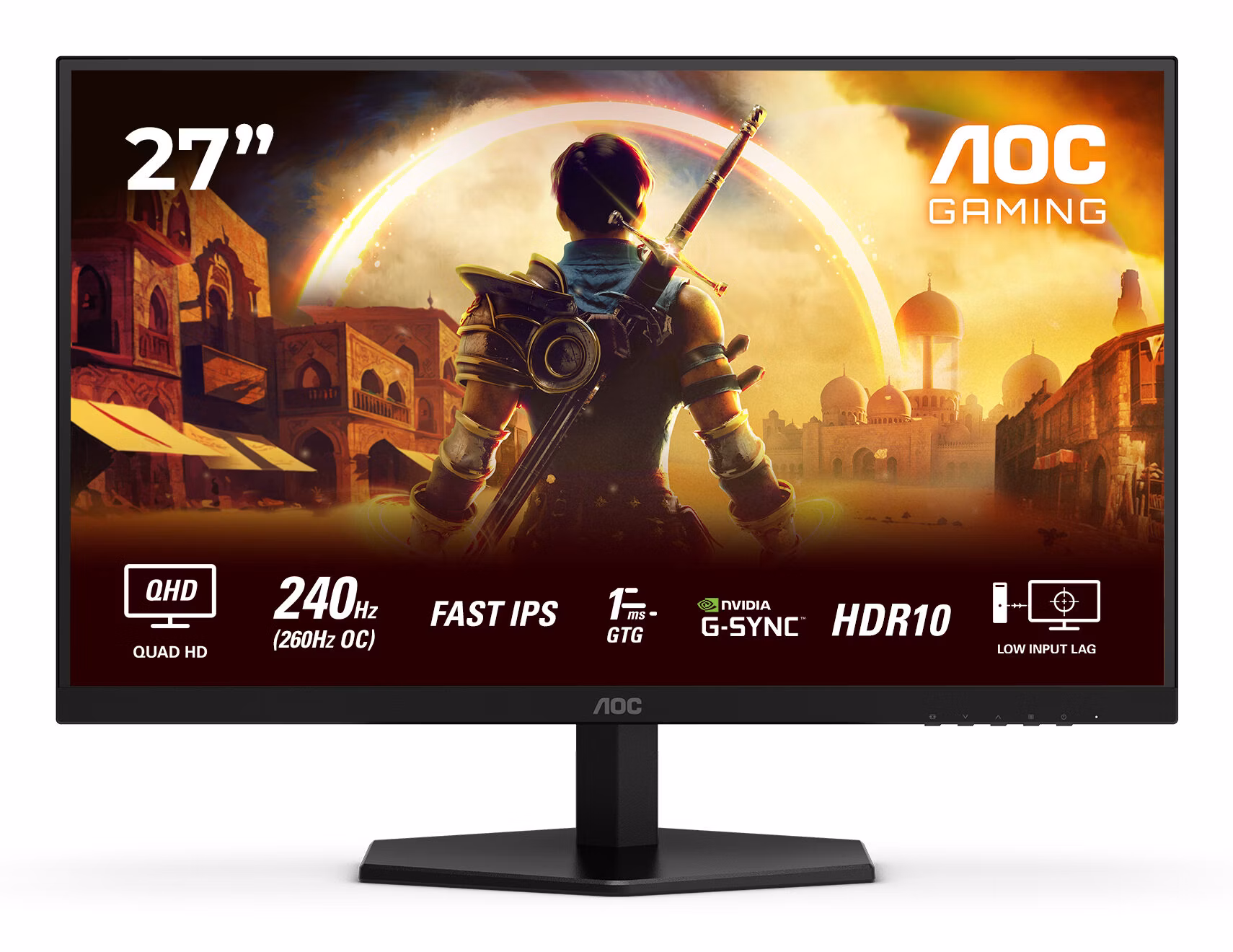 Monitor Da Gaming AOC Q27G42ZE 27" WQHD 240Hz IPS Adaptive Sync