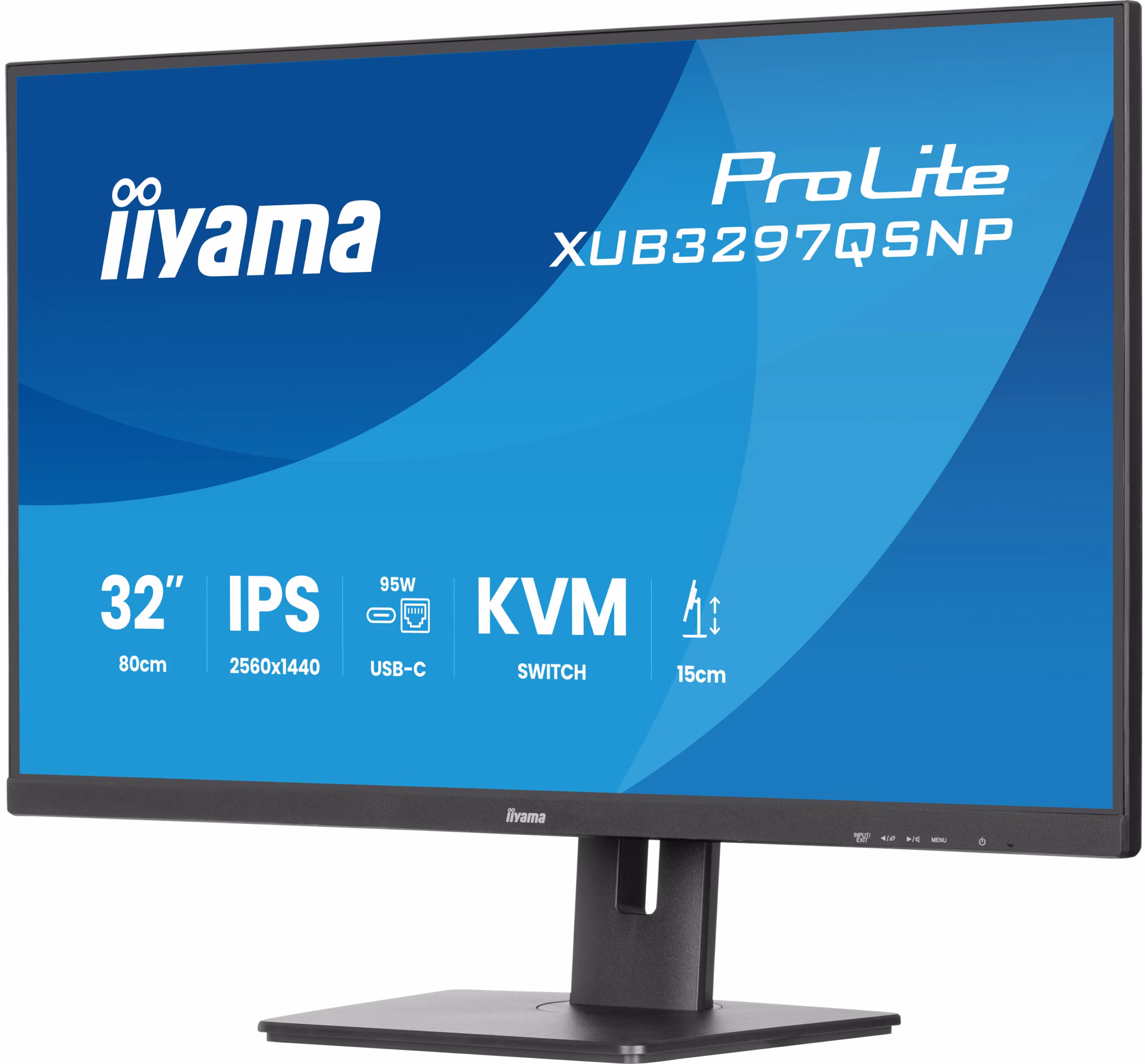 Monitor iiyama ProLite XUB3297QSNP-B1 32" 2560 x 1440 Pixel Quad HD LED Nero 11 Monitor iiyama ProLite XUB3297QSNP-B1 32" 2560 x 1440 Pixel Quad HD LED Nero - immagine 11