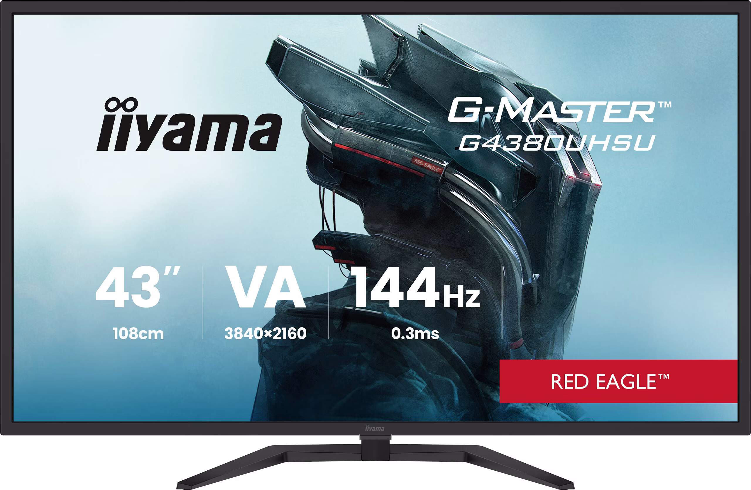 Monitor iiyama G-MASTER G4380UHSU-B2 43" 3840 x 2160 Pixel 4K Ultra HD LED Nero 2 Monitor iiyama G-MASTER G4380UHSU-B2 43" 3840 x 2160 Pixel 4K Ultra HD LED Nero - immagine 2