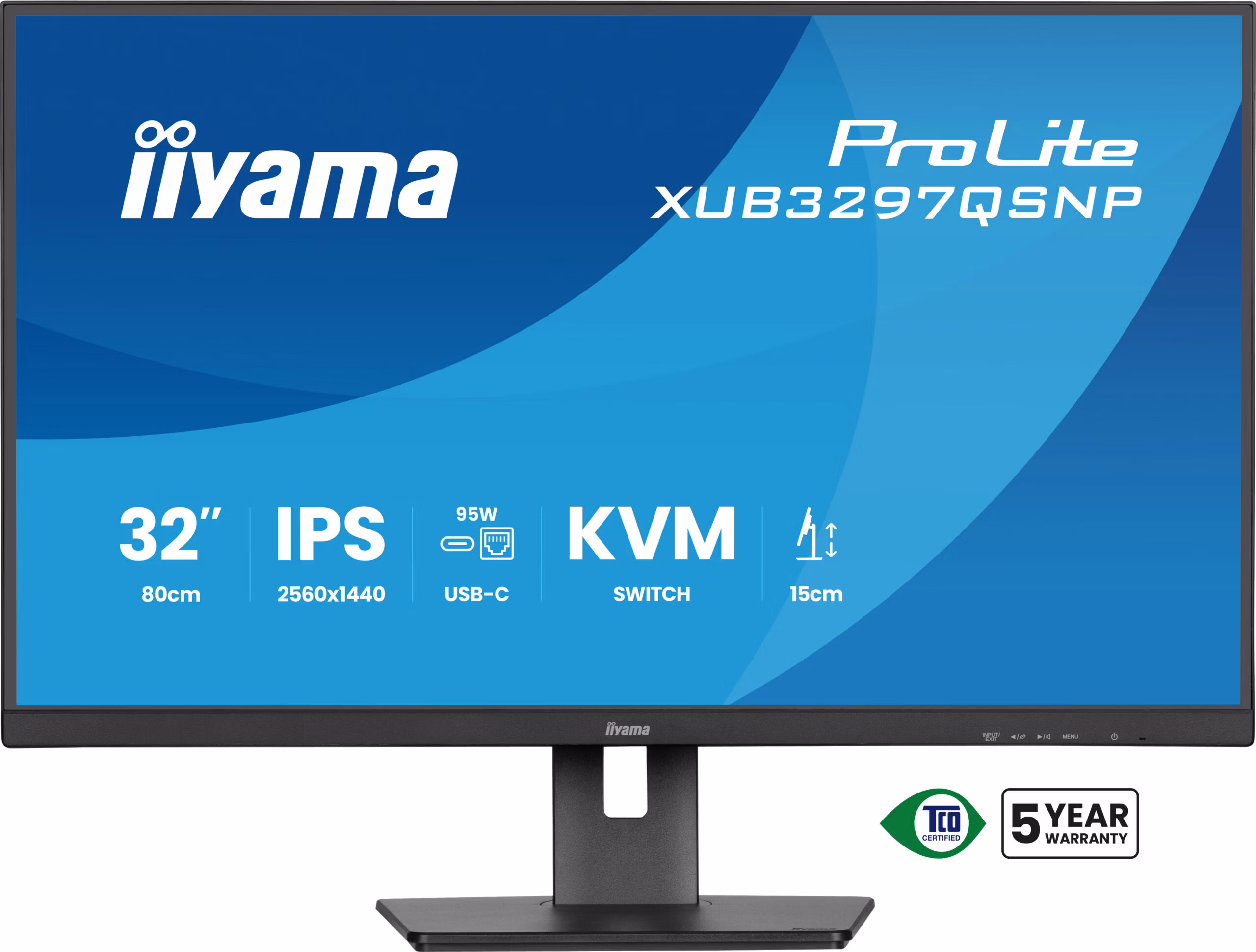 Monitor iiyama ProLite XUB3297QSNP-B1 32" 2560 x 1440 Pixel Quad HD LED Nero 8 Monitor iiyama ProLite XUB3297QSNP-B1 32" 2560 x 1440 Pixel Quad HD LED Nero - immagine 8