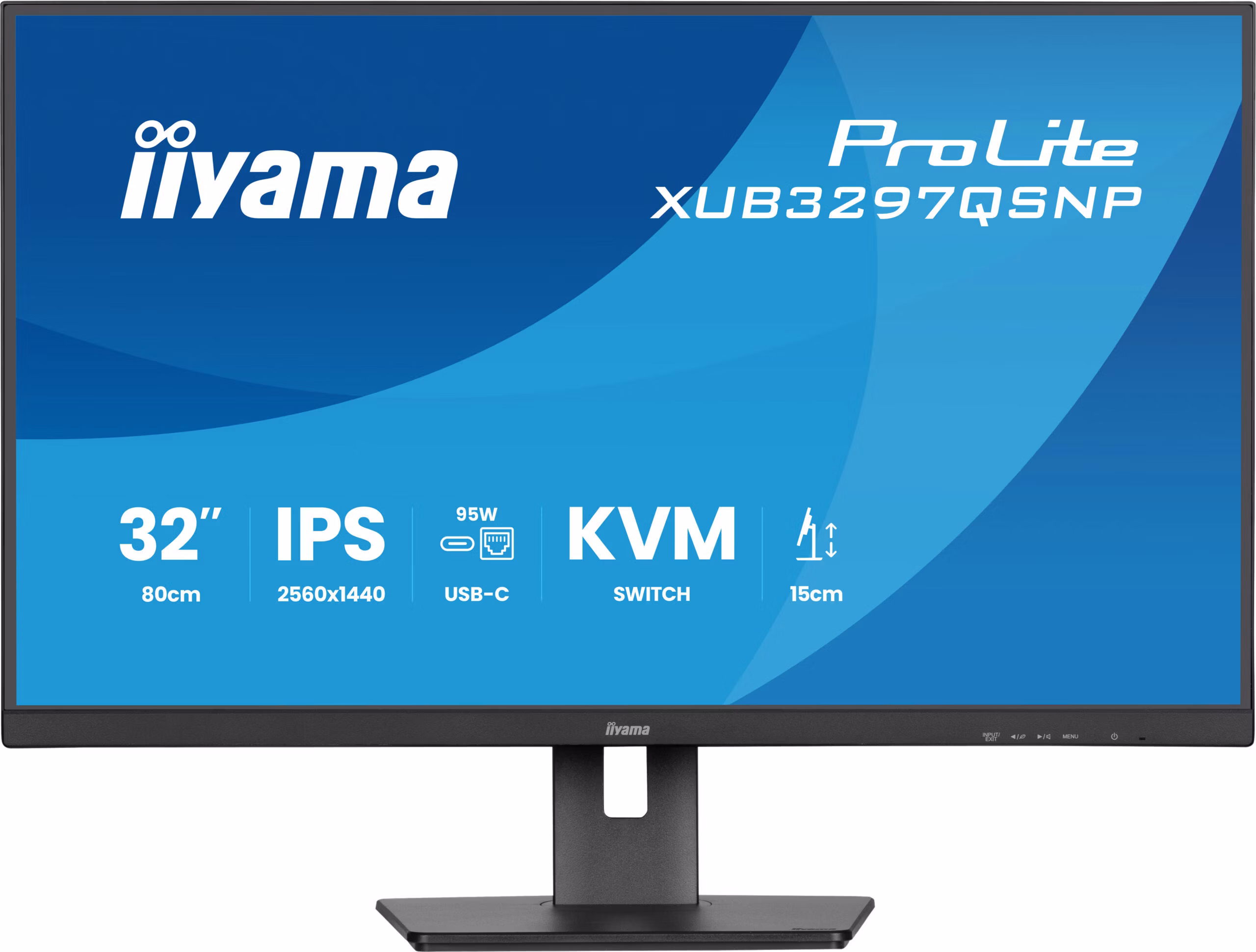 Monitor iiyama ProLite XUB3297QSNP-B1 32" 2560 x 1440 Pixel Quad HD LED Nero 10 Monitor iiyama ProLite XUB3297QSNP-B1 32" 2560 x 1440 Pixel Quad HD LED Nero - immagine 10