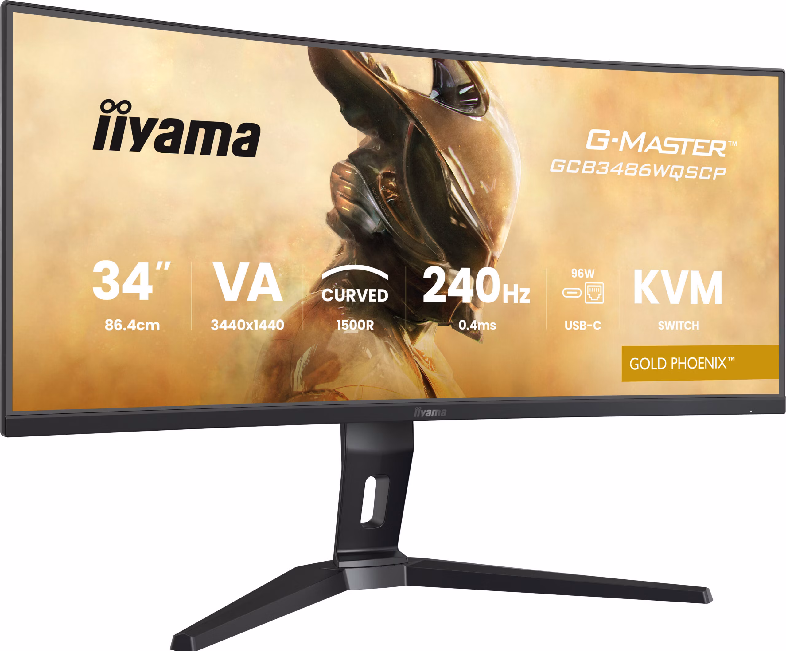 Monitor iiyama G-MASTER GCB3486WQSCP-B1 34" 3440 x 1440 Pixel UltraWide Quad HD Nero