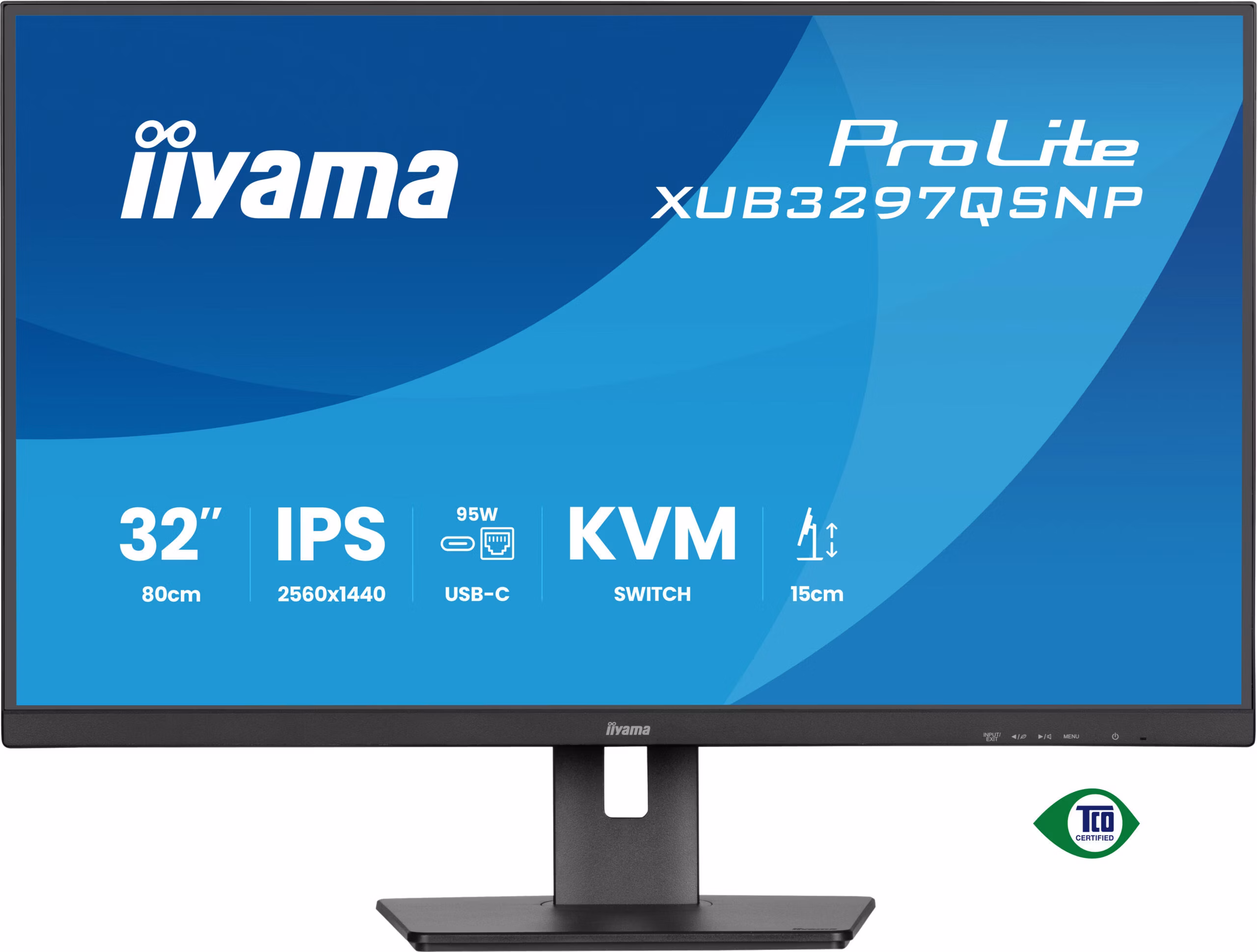 Monitor iiyama ProLite XUB3297QSNP-B1 32" 2560 x 1440 Pixel Quad HD LED Nero 5 Monitor iiyama ProLite XUB3297QSNP-B1 32" 2560 x 1440 Pixel Quad HD LED Nero - immagine 5