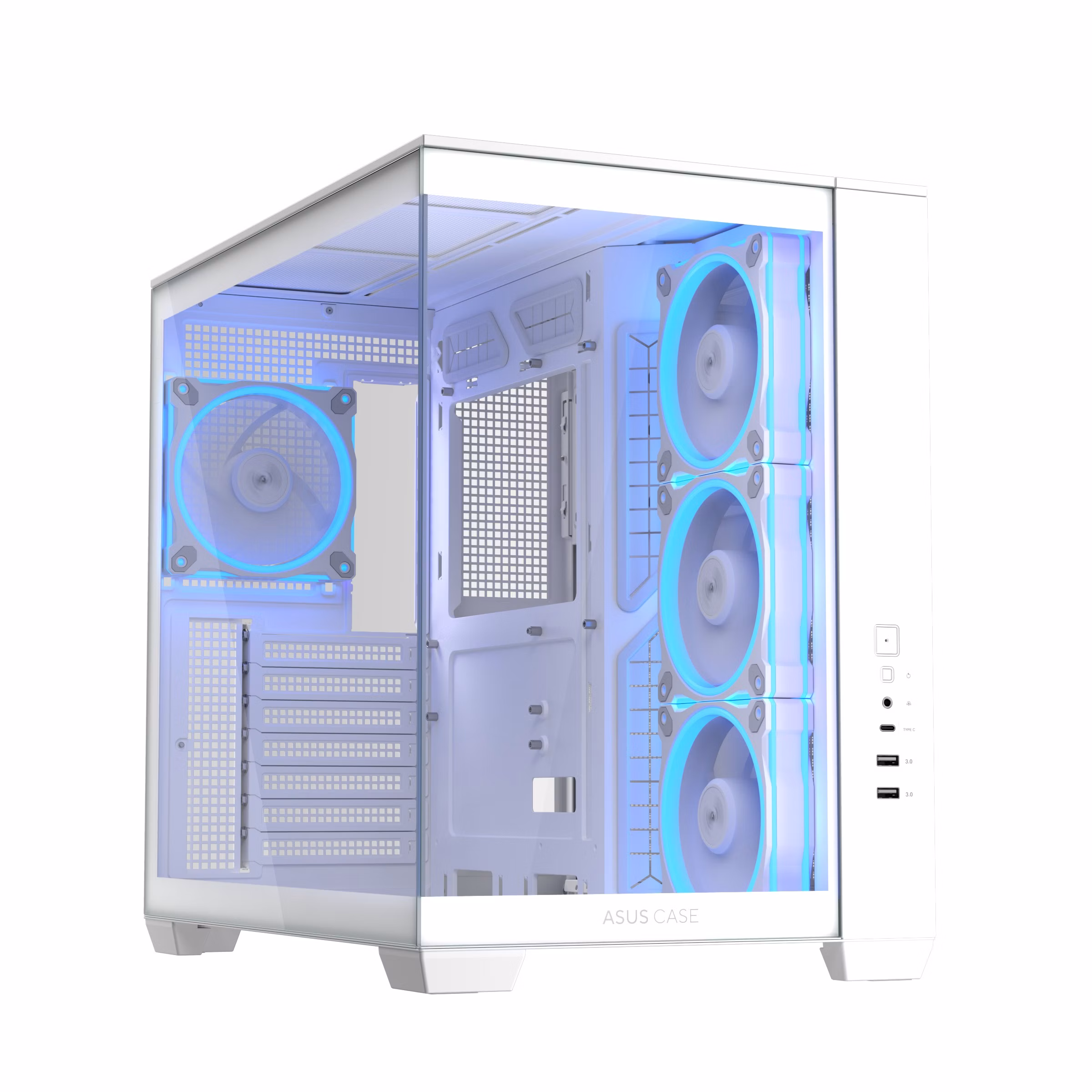 Case ASUS A32 Plus TG ARGB Midi-Tower Bianco