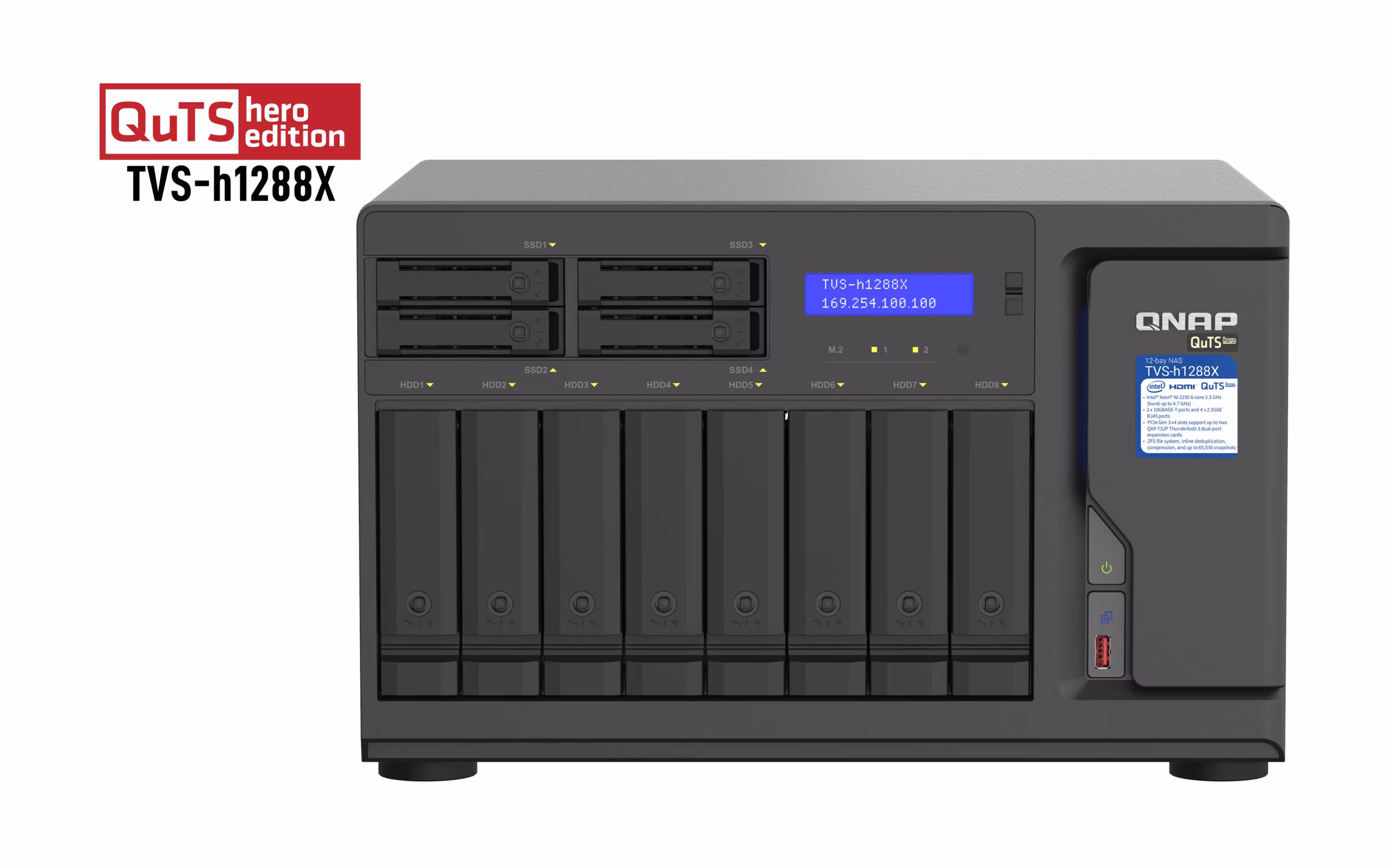 Nas QNAP TVS-h1288X-W1250-16G