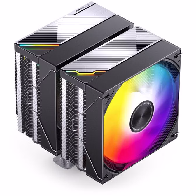 Dissipatore Ad Aria CPU Jonsbo CA80 Dual Tower 2x120mm PWM RGB Nero
