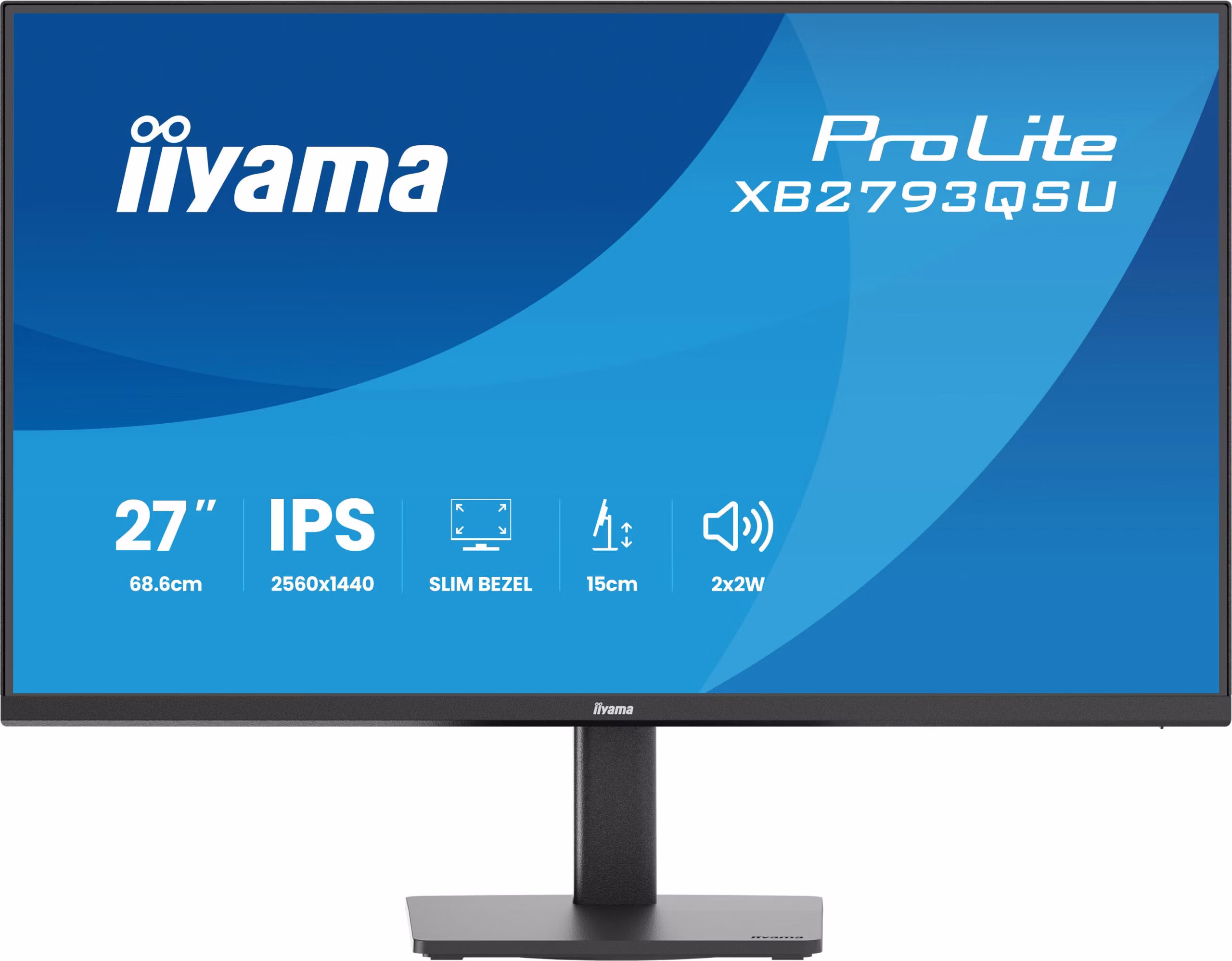 Monitor iiyama ProLite XB2793QSU-B1 27" 2560 x 1440 Pixel Quad HD LED Nero 3 Monitor iiyama ProLite XB2793QSU-B1 27" 2560 x 1440 Pixel Quad HD LED Nero - immagine 3