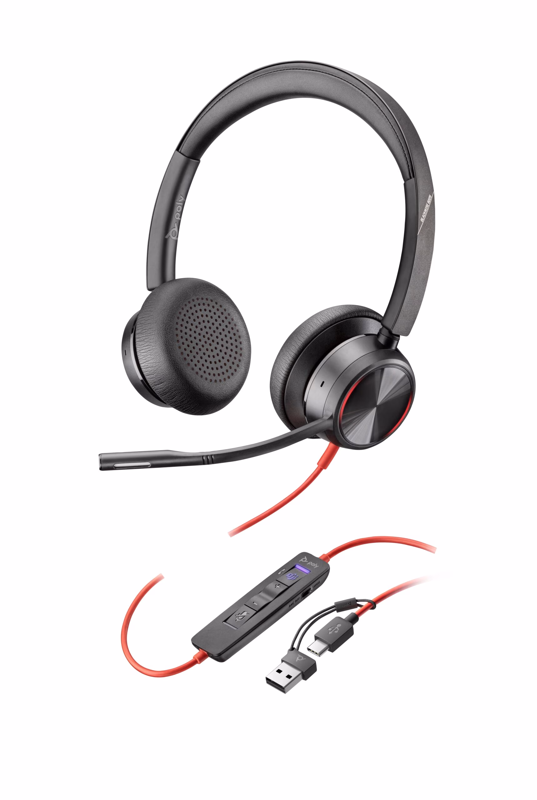 Headset HP Poly Blackwire 8225 Nero