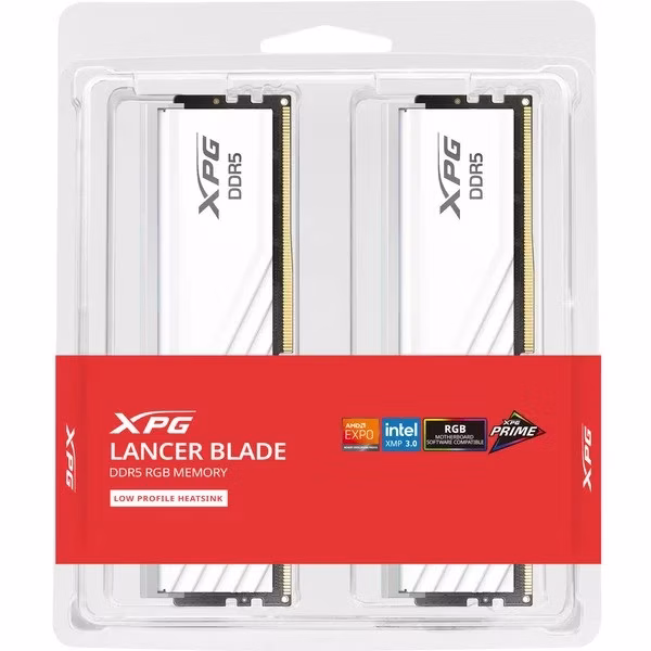 Ram Adata XPG Lancer Blade DDR5 6000Mhz 48GB (2x24) RGB CL36 XMP/EXPO Bianco