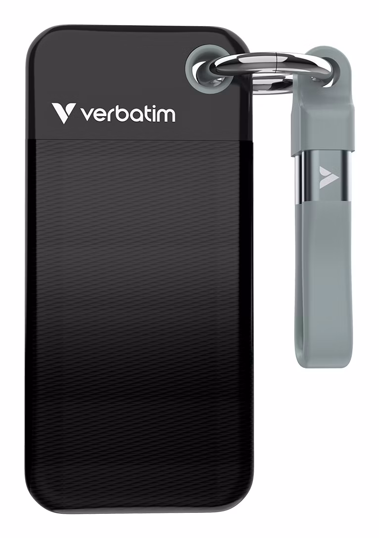 SSD Esterno Verbatim Pocket 2 TB USB tipo-C 3.2 Gen 2 Nero/Grigio