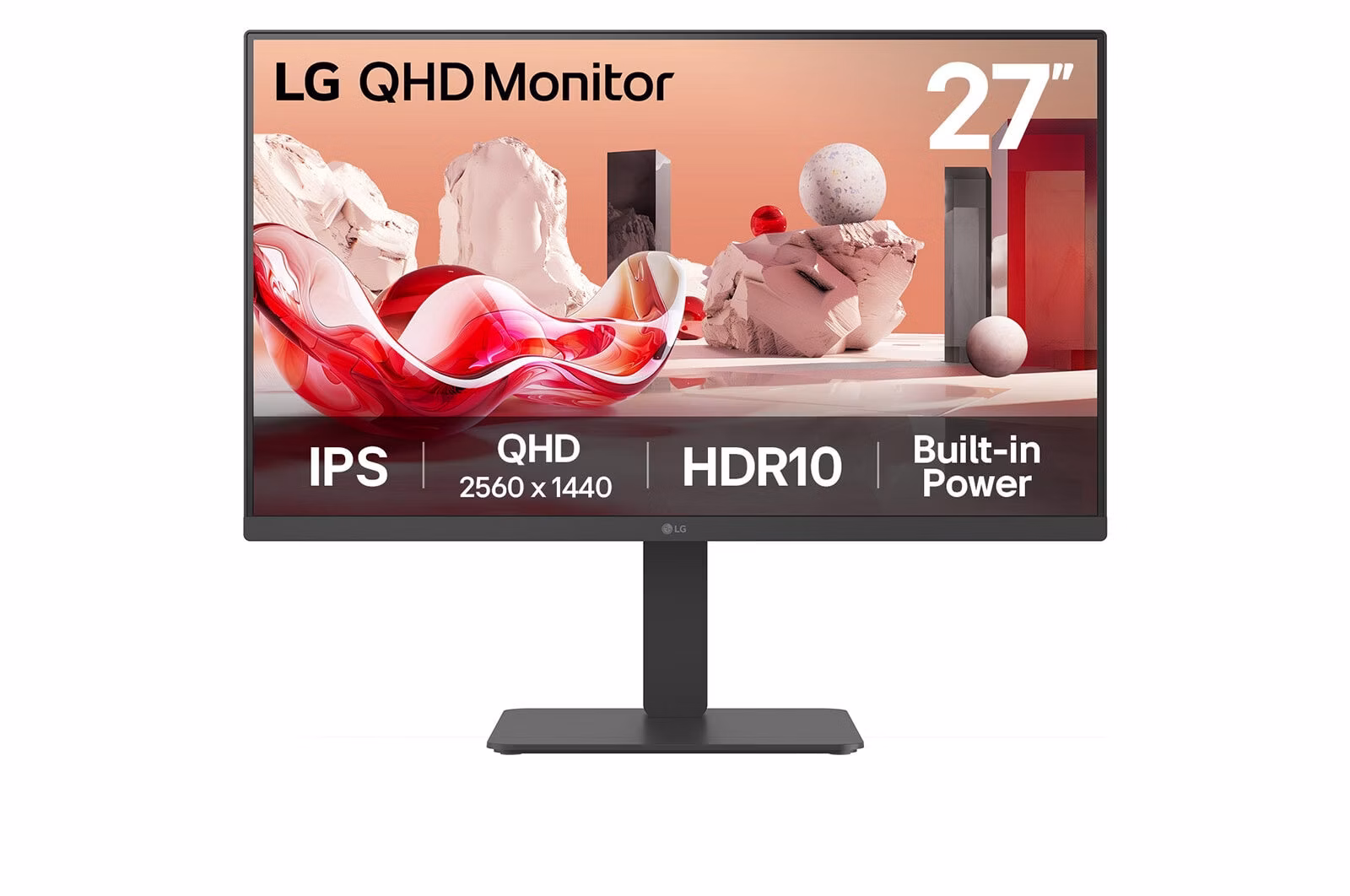 Monitor LG 27BA45QB-B 27" 2560 x 1440 Pixel Quad HD LCD Nero
