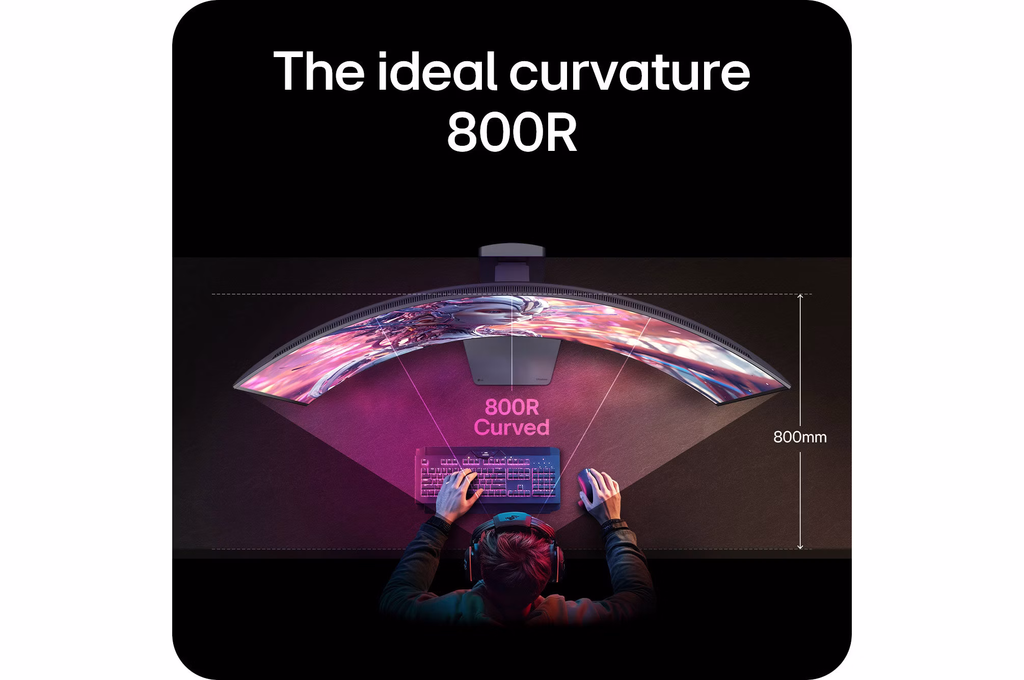 Monitor LG UltraGear 5K2K 45GX950A-B da 45" Curvo 21:9 165Hz OLED G-SYNC Nero 25 Monitor LG UltraGear 5K2K 45GX950A-B da 45" Curvo 21:9 165Hz OLED G-SYNC Nero - immagine 25