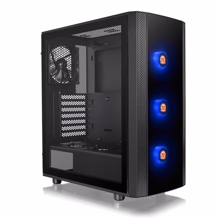 Case Thermaltake Versa J25 TG RGB Nero Vetro Temperato Midi Tower