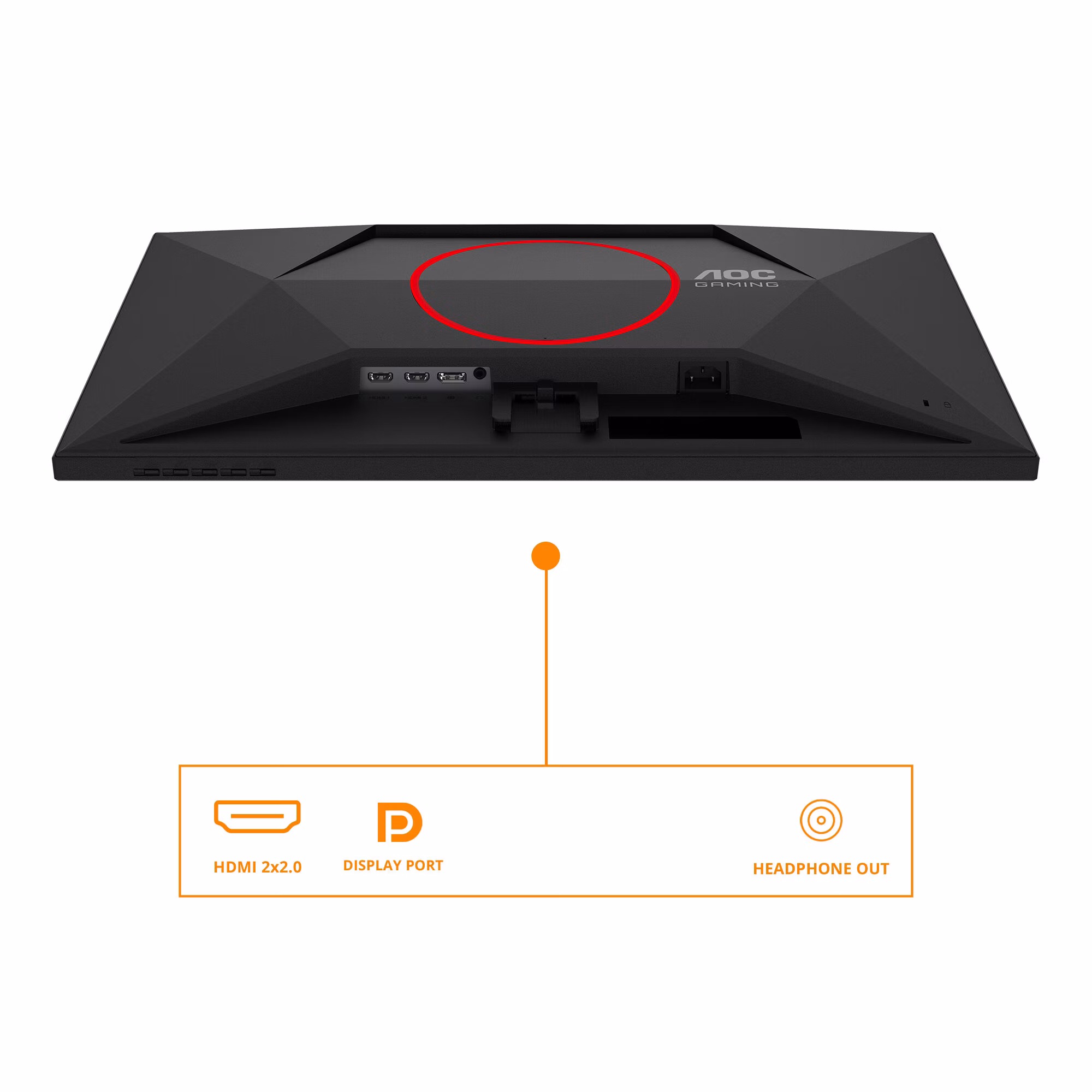 Monitor AOC G4 27G4HRE 27" 1920 x 1080 Pixel Full HD LED Nero Rosso 3 Monitor AOC G4 27G4HRE 27" 1920 x 1080 Pixel Full HD LED Nero Rosso - immagine 3
