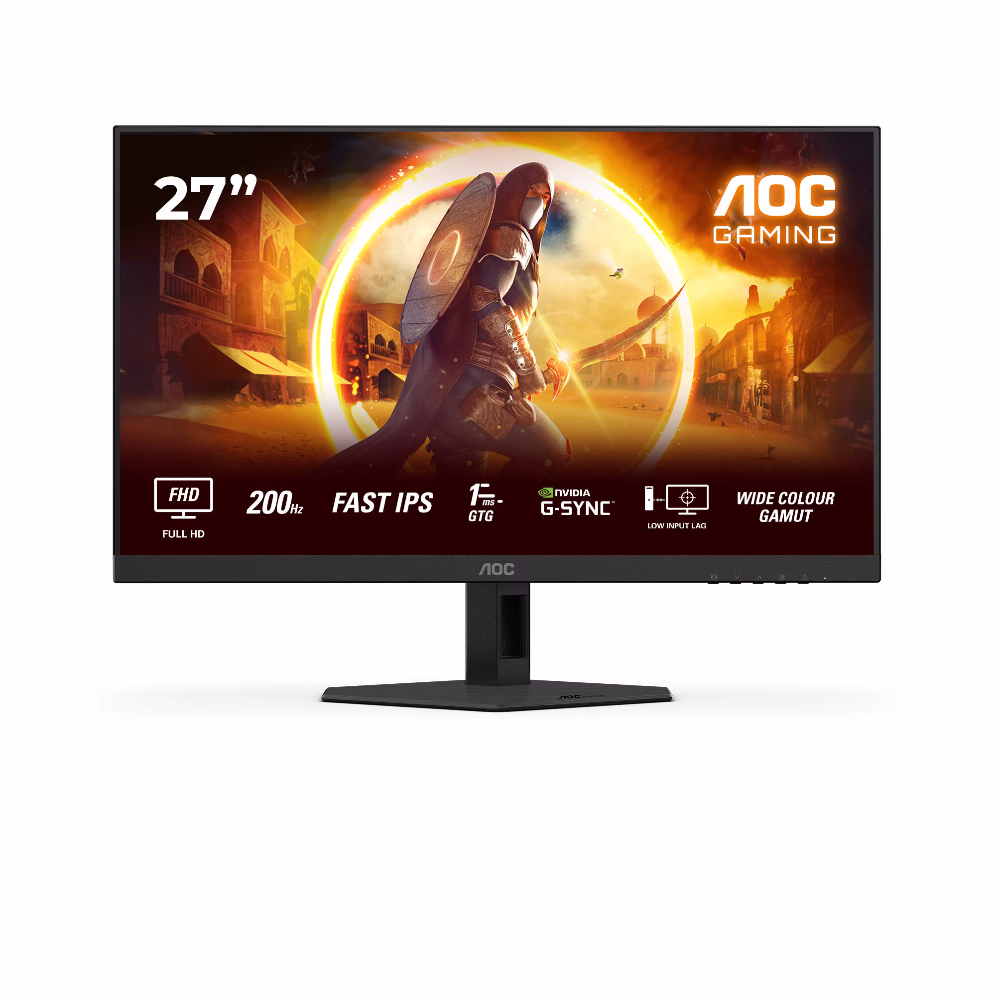 Monitor AOC G4 27G4HRE 27" 1920 x 1080 Pixel Full HD LED Nero Rosso