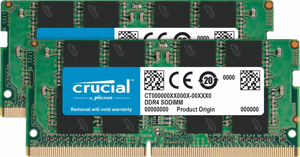 RAM SO-DIMM Crucial DDR4 3200MHz 16GB (2x8) CL22 1 RAM SO-DIMM Crucial DDR4 3200MHz 16GB (2x8) CL22