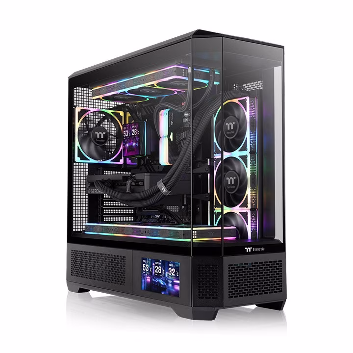 Case Thermaltake View 600 TG Big Tower E-ATX ARGB Vetro Temperato Nero 2 Case Thermaltake View 600 TG Big Tower E-ATX ARGB Vetro Temperato Nero - immagine 2