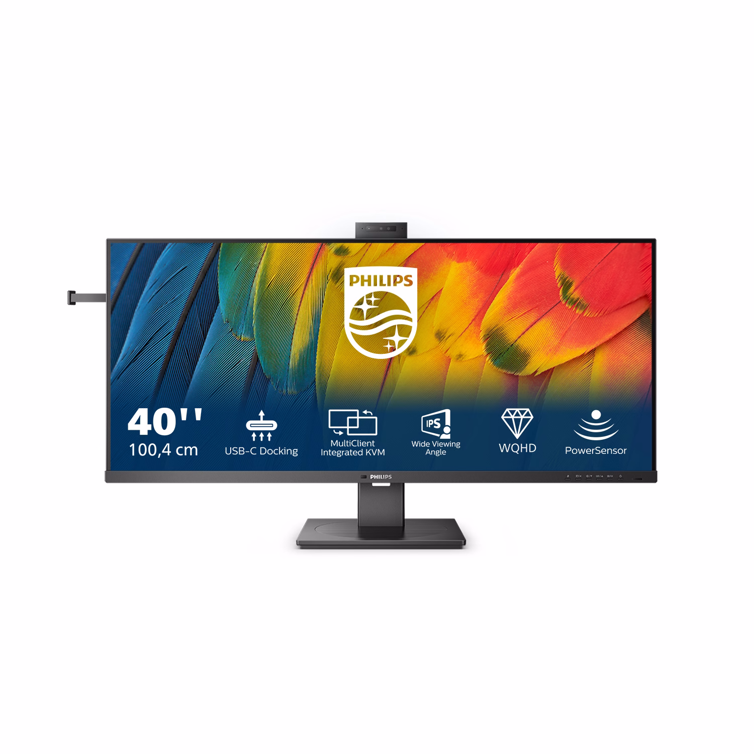 Monitor Philips 40B1U5601H 40'' WQHD IPS HDMI USB-C LED Nero 2 Monitor Philips 40B1U5601H 40'' WQHD IPS HDMI USB-C LED Nero - immagine 2