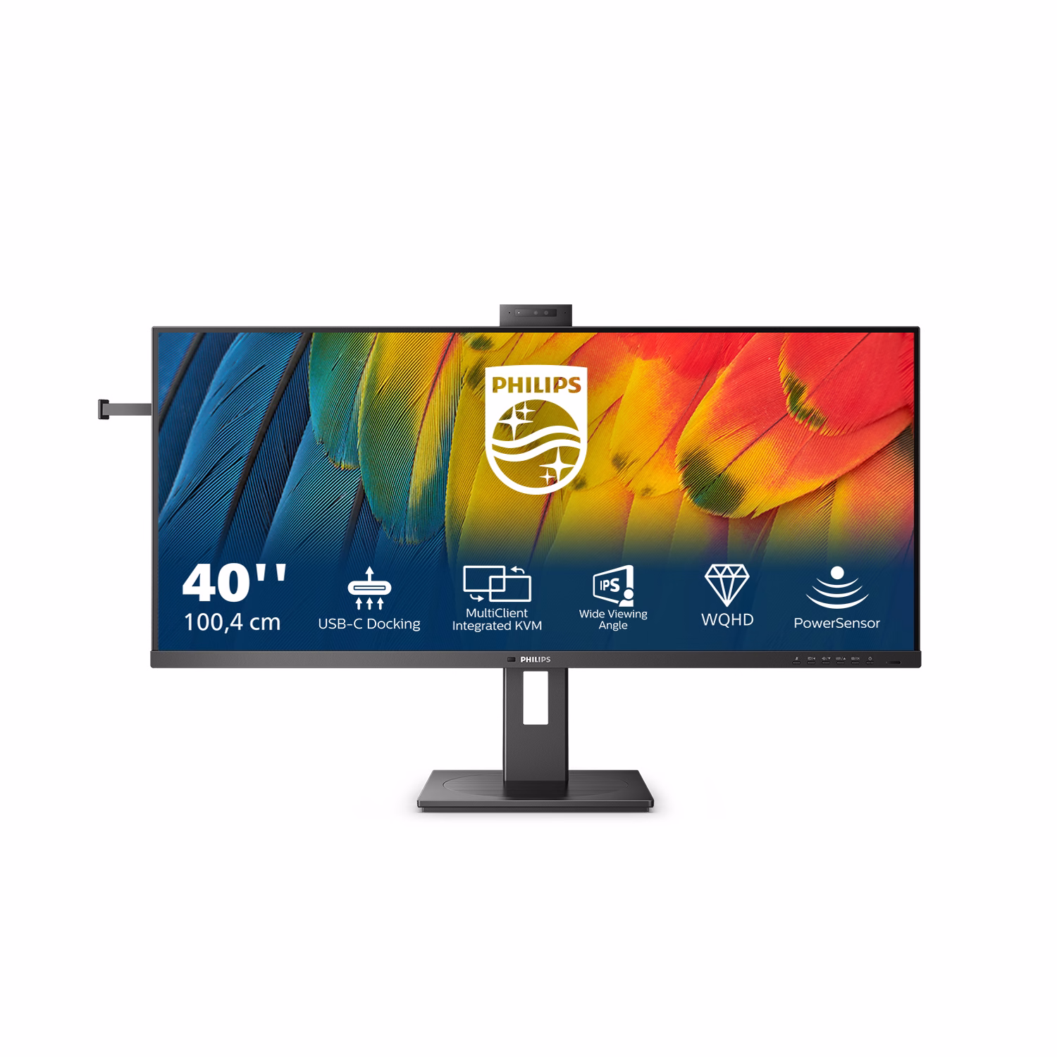 Monitor Philips 40B1U5601H 40'' WQHD IPS HDMI USB-C LED Nero 3 Monitor Philips 40B1U5601H 40'' WQHD IPS HDMI USB-C LED Nero - immagine 3