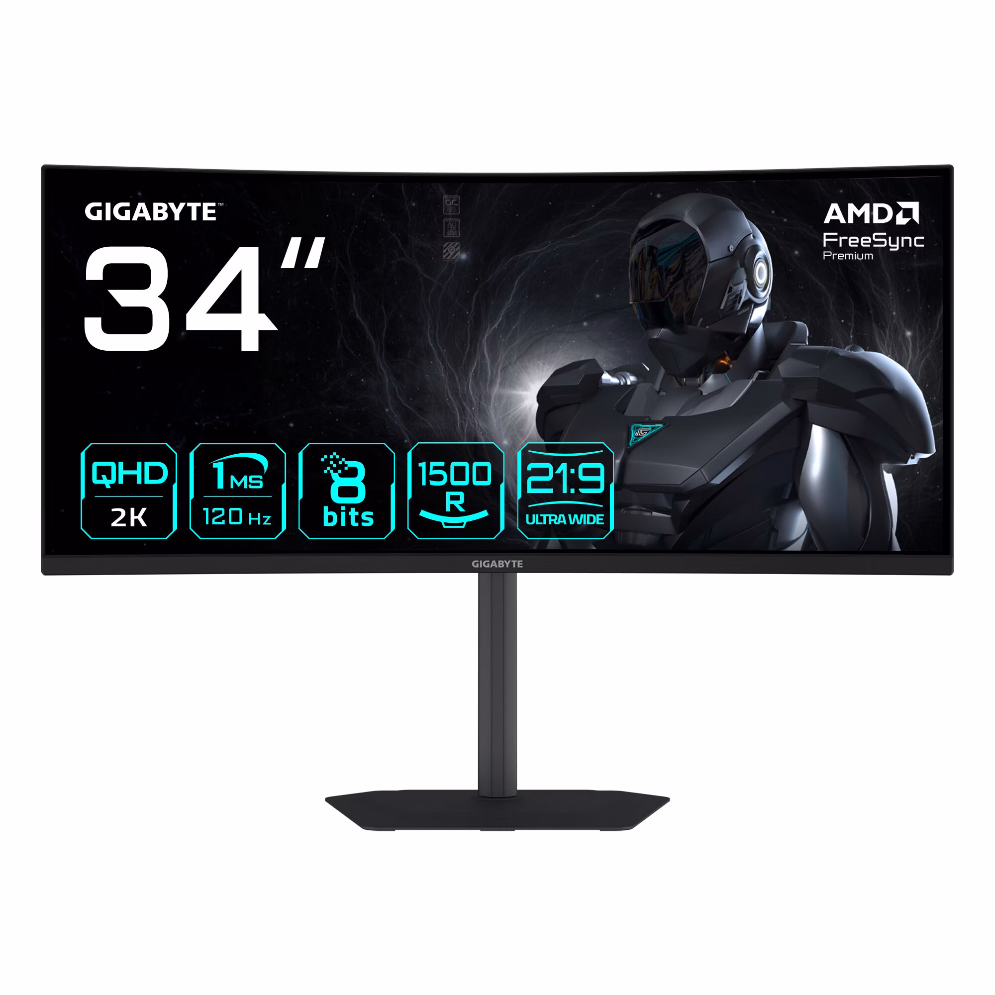 Monitor GIGABYTE GS34WQCA Gaming Curvo 34" WQHD 3440 x 1440