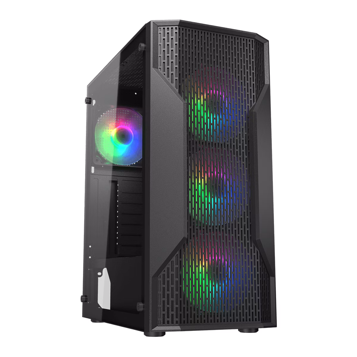 COUGAR CASE MID TOWER MX110 RGB NERO 4x120 supp 240AIO