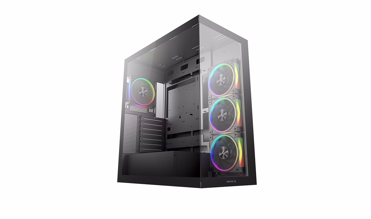 DEEPCOOL CASE MID TOWER CG580 4F V2 2TG 4x120 PWM+ARGB FAN