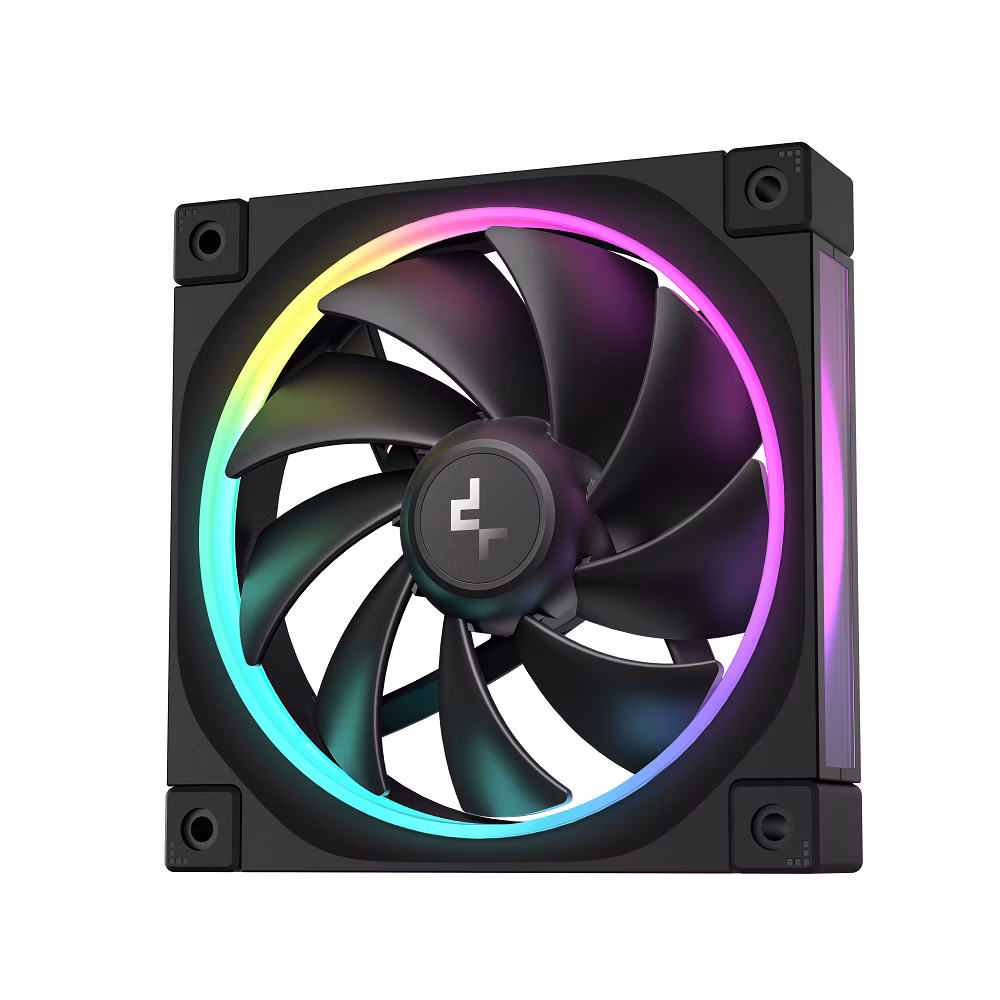 DEEPCOOL VENTOLE CASE FL12 NERA ARGB PWM BASSO RUMORE