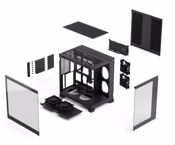 FRACTAL CASE M TOWER POP 2 VISION BLACK 2 FRACTAL CASE M TOWER POP 2 VISION BLACK - immagine 2