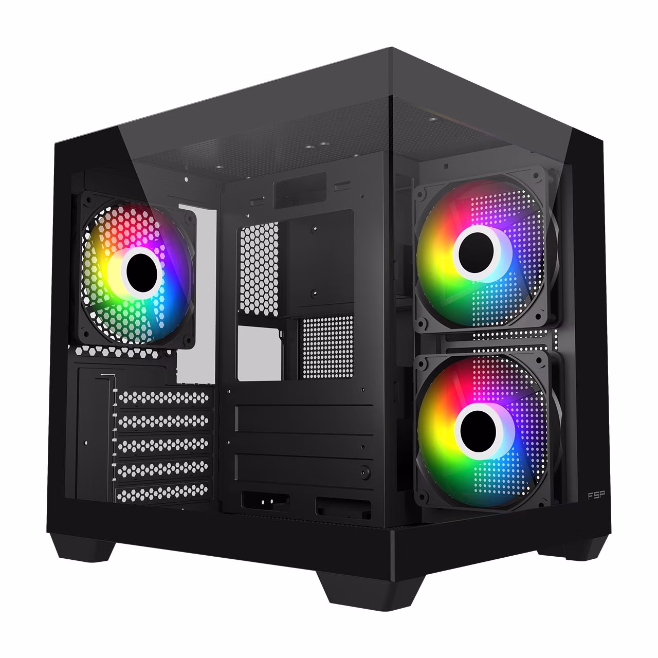 FORTRON CASE M.TOWER S140 USB3.0*1 USB2.0*2, 120mm REVERSE ARGB FAN* 2 & RE