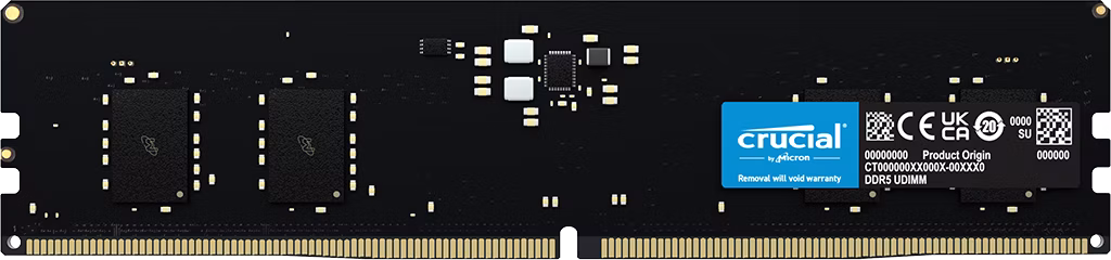 MEM DDR5 CRUCIAL 8GB DDR5-5600 TRAY/BULK UDIMM CT8G56C46U5T