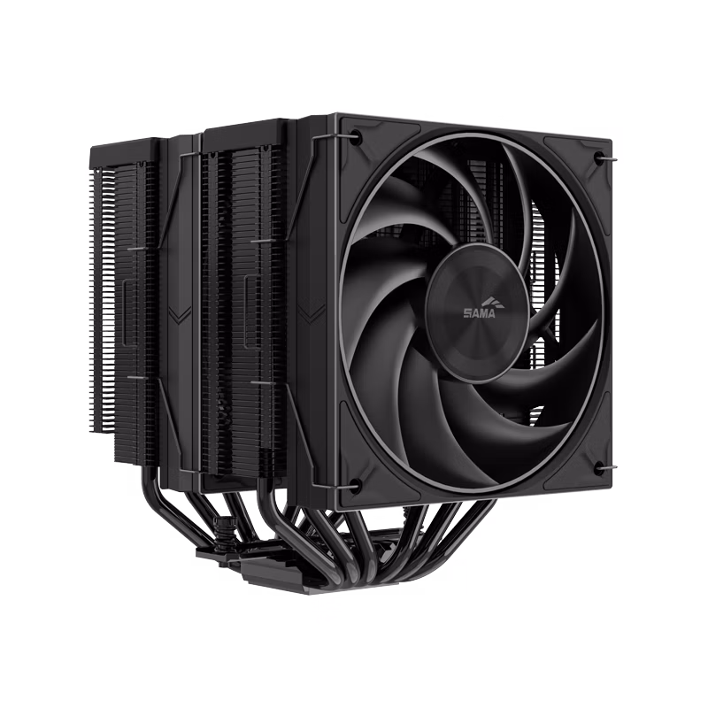 SAMA RAFF CPU A60B BLACK 2*120mm FAN 2 SAMA RAFF CPU A60B BLACK 2*120mm FAN - immagine 2