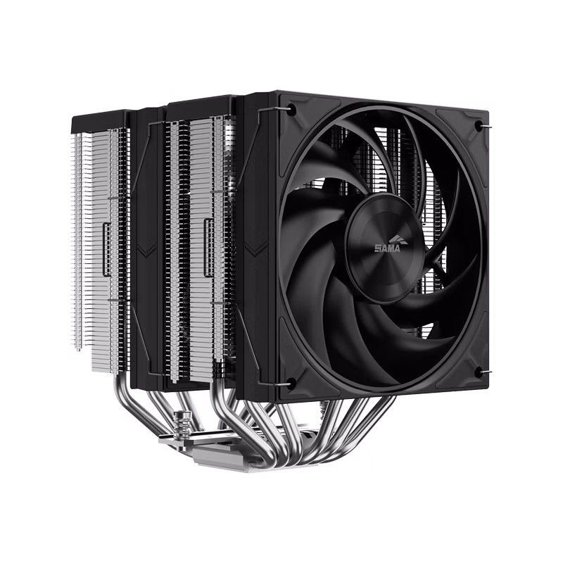 SAMA RAFF CPU A60E BLACK 2*120mm FAN 2 SAMA RAFF CPU A60E BLACK 2*120mm FAN - immagine 2