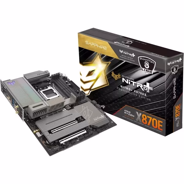 Scheda Madre SAPPHIRE NITRO+ X870EA AM5 DDR5 WIFI7 ATX Phantom Link Nero