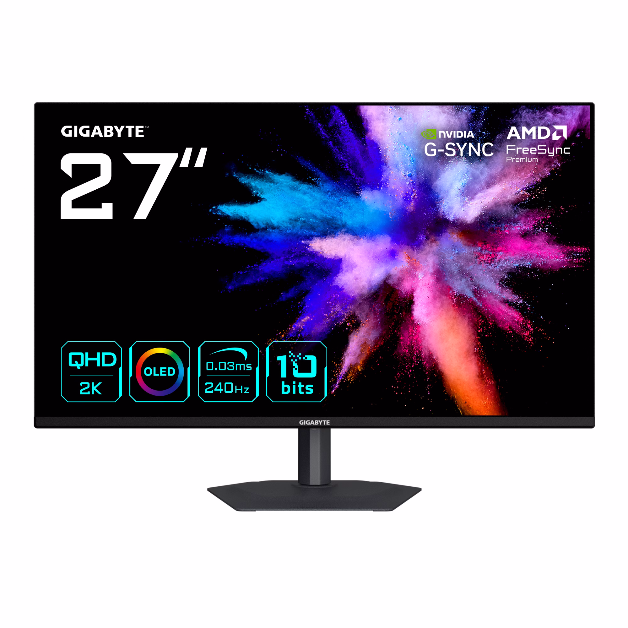 Monitor Da Gaming GIGABYTE GO27Q24A EK 27" 240Hz QD-OLED G-Sync