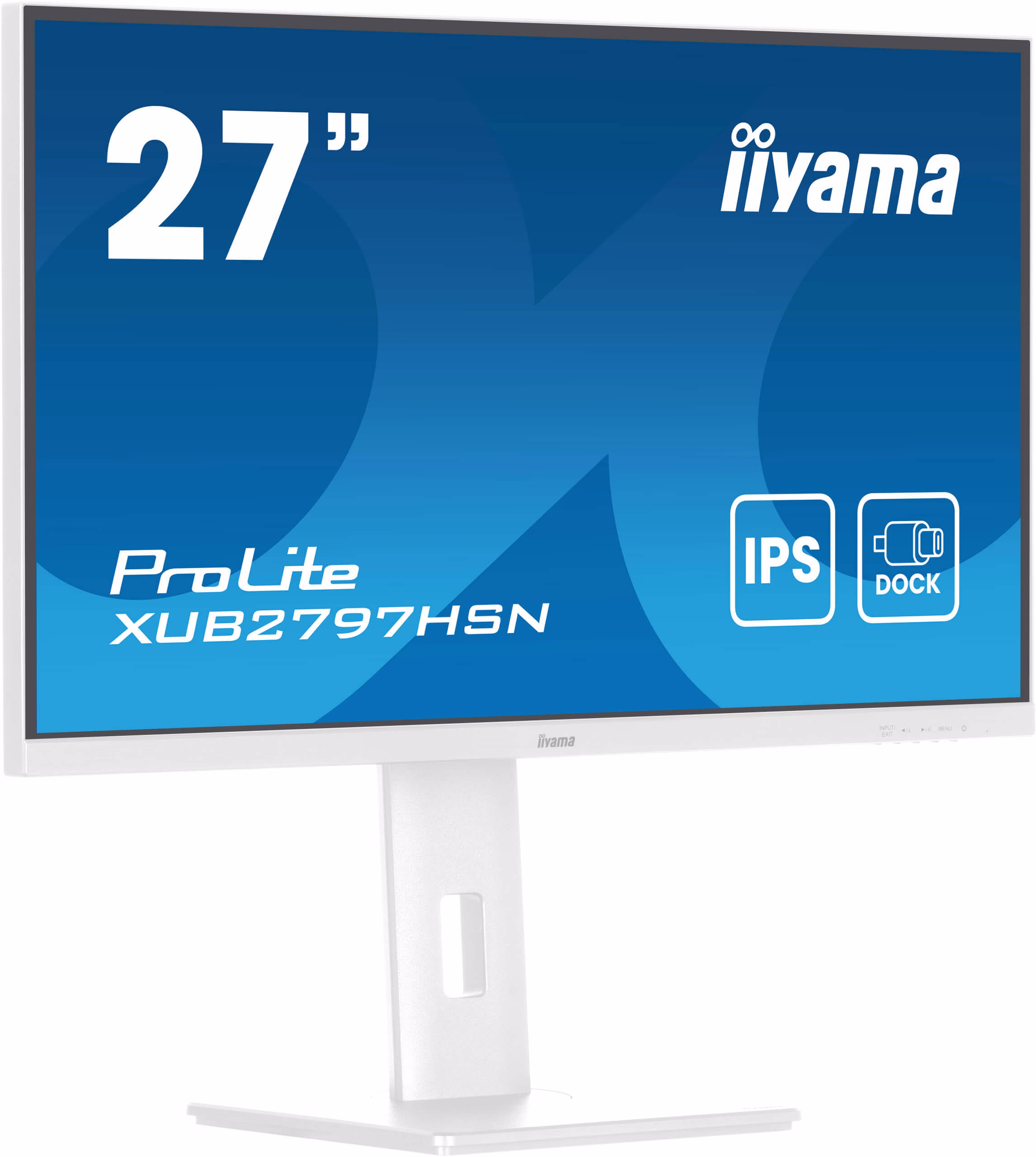 Monitor IIYAMA ProLite XUB2797HSN-W2 27" Bianco Full HD IPS USB-C RJ-45 100Hz 4 Monitor IIYAMA ProLite XUB2797HSN-W2 27" Bianco Full HD IPS USB-C RJ-45 100Hz - immagine 4