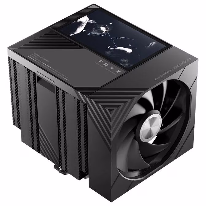 Dissipatore Ad Aria CPU TRYX TURRIS T620 Dual Tower display 5" 120mm Nero