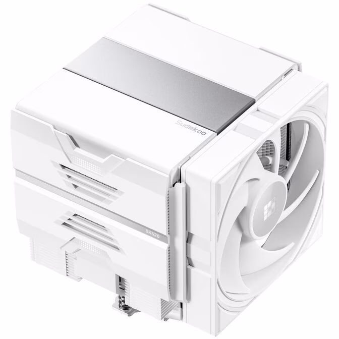 Dissipatore Ad Aria Sudokoo SK620 Dual Tower 120mm Bianco