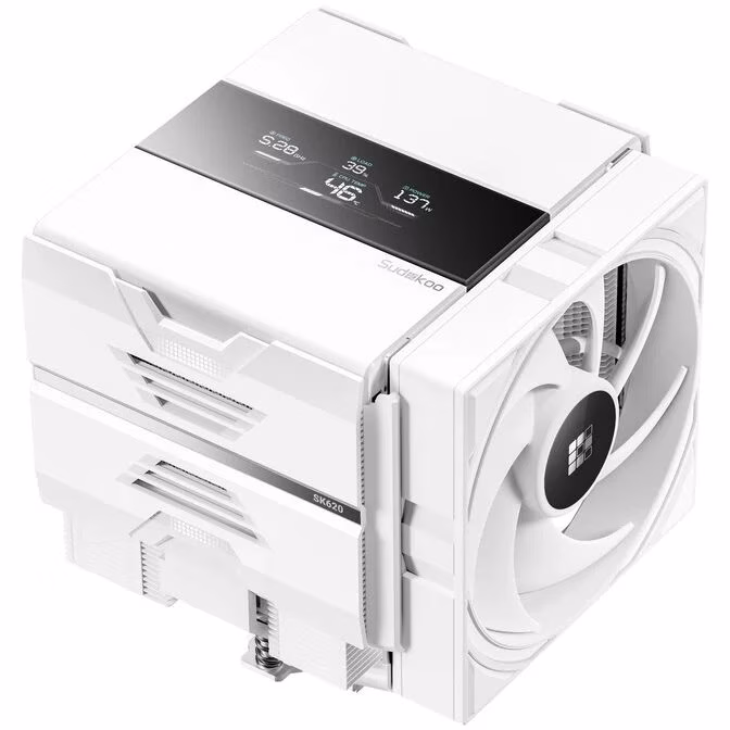 Dissipatore Ad Aria Sudokoo SK620V Dual Tower 120mm Bianco