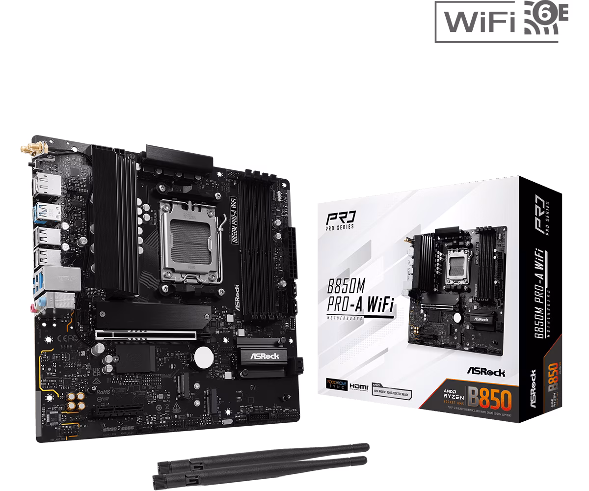 MB ASROCK B850M PRO-A WIFI MATX AM5